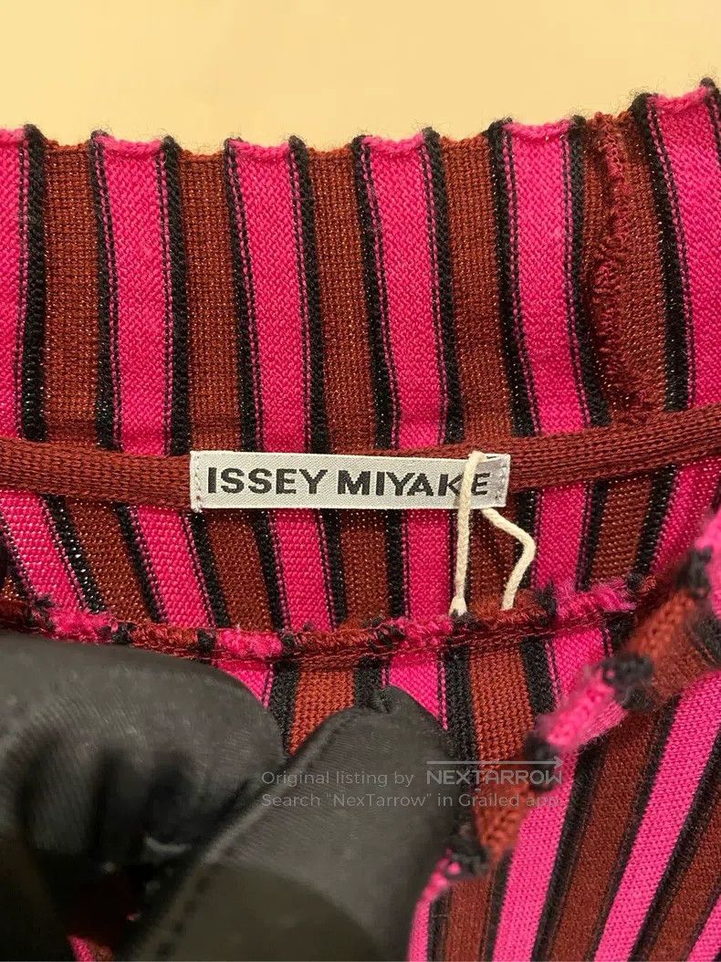 Issey Miyake Issey Miyake Rose Red and Black Patchwork Sweater Top Size M / US 6-8 / IT 42-44 - 5 Thumbnail