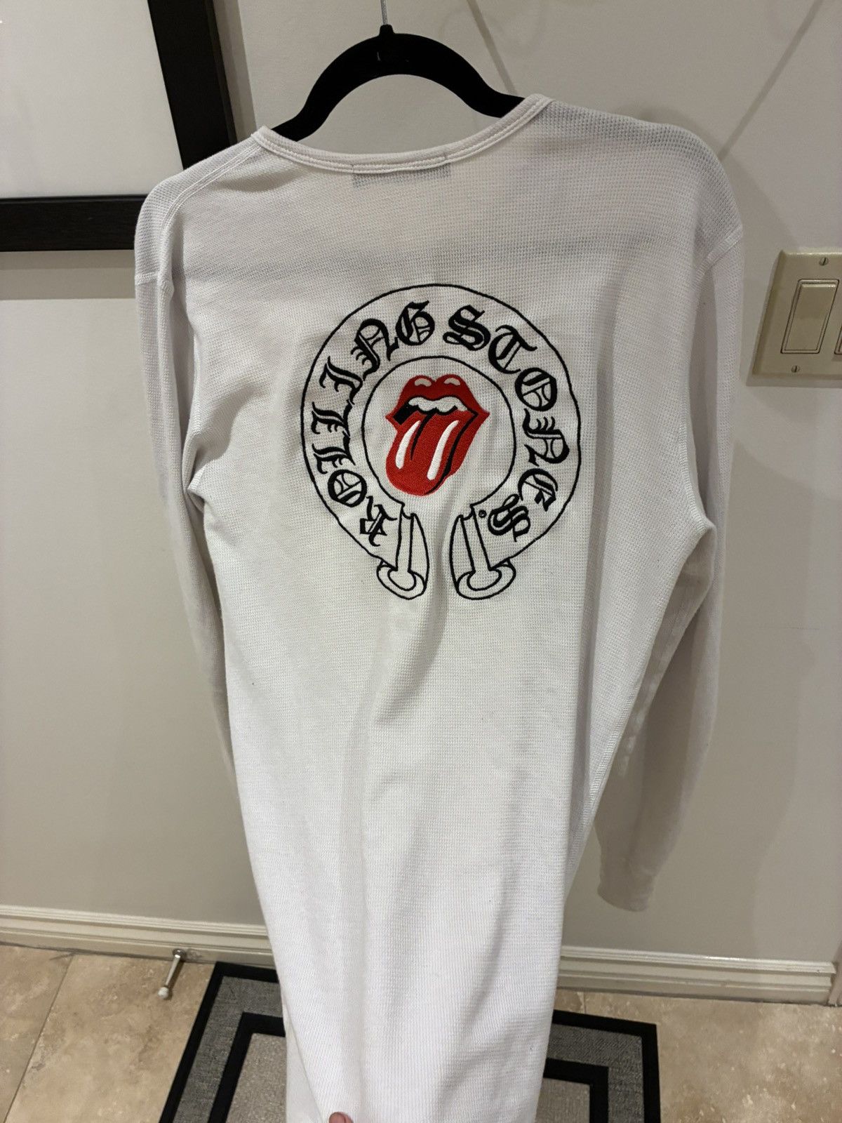 Chrome Hearts Rolling Stone Embroided Thermal - legfisco.com.br
