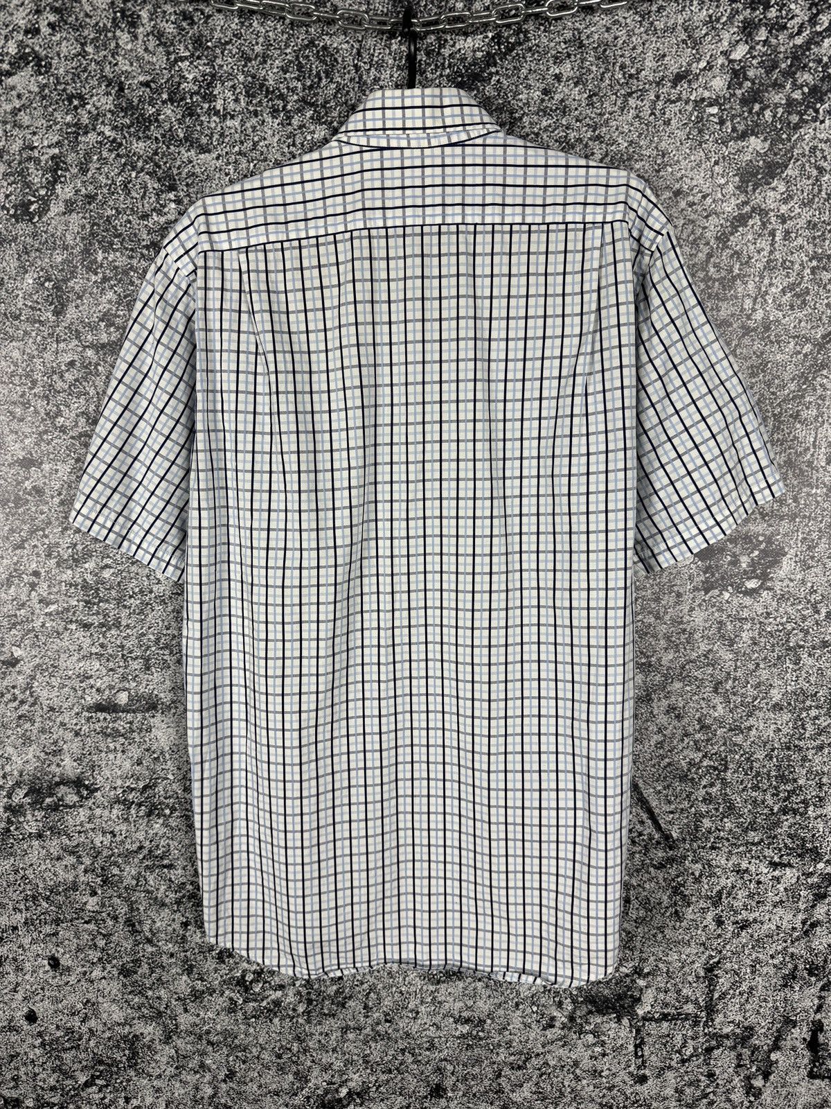 Lacoste Lacoste Short Sleeve Plaid Shirt Button Up Vintage Size 40 Size US L / EU 52-54 / 3 - 7 Thumbnail