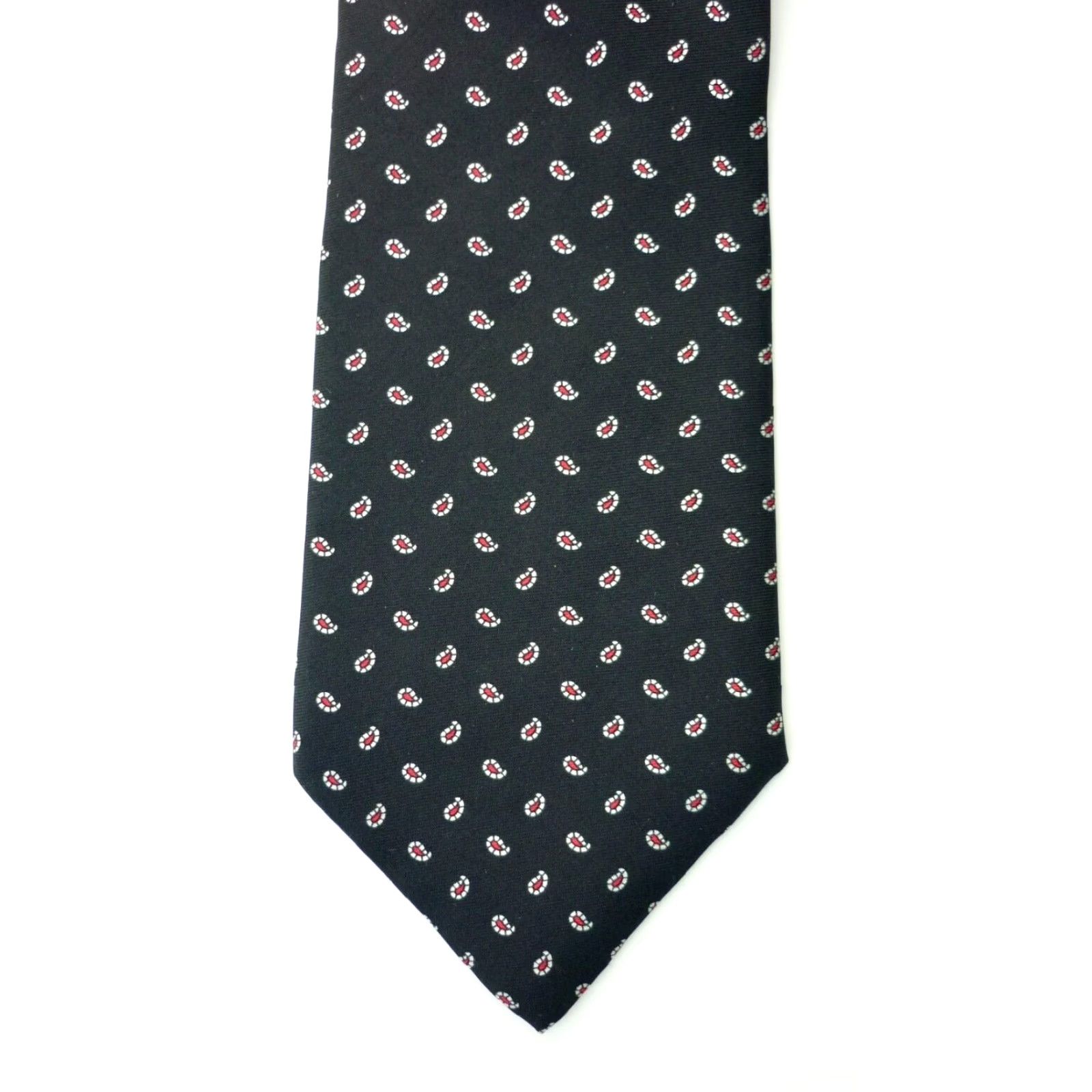 Vintage VINTAGE Men’s Cromley & Finch Luxury Silk Tie Paisley Handmade Size ONE SIZE - 4 Thumbnail
