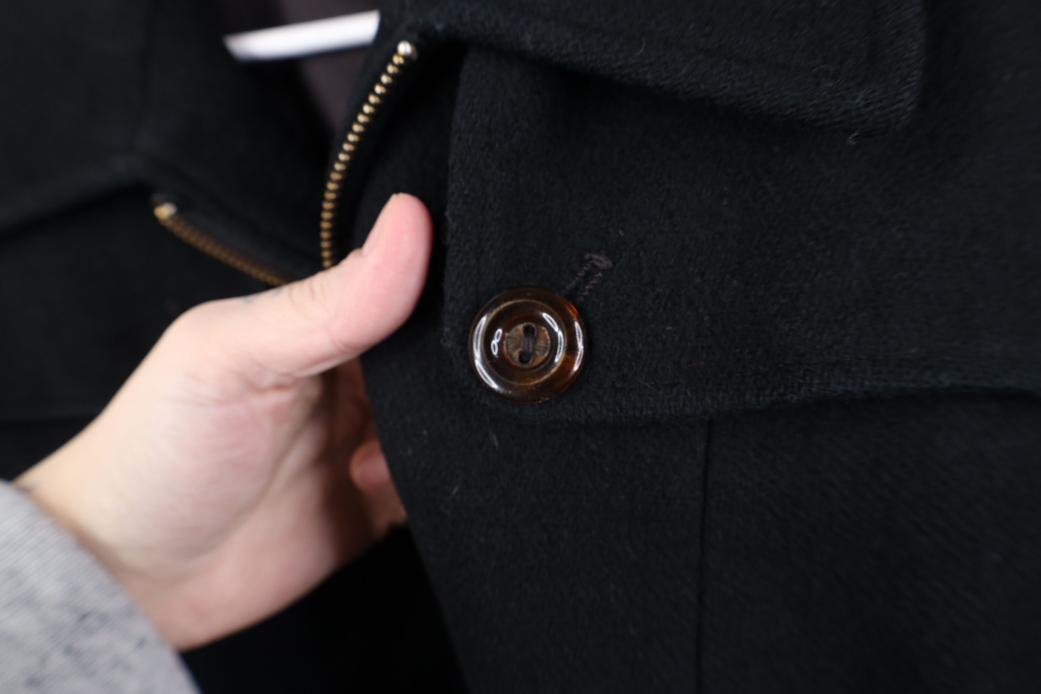 Vintage Vintage 70s Streetwear Wool Full Zip Duster Jacket USA Size M / US 6-8 / IT 42-44 - 7 Thumbnail