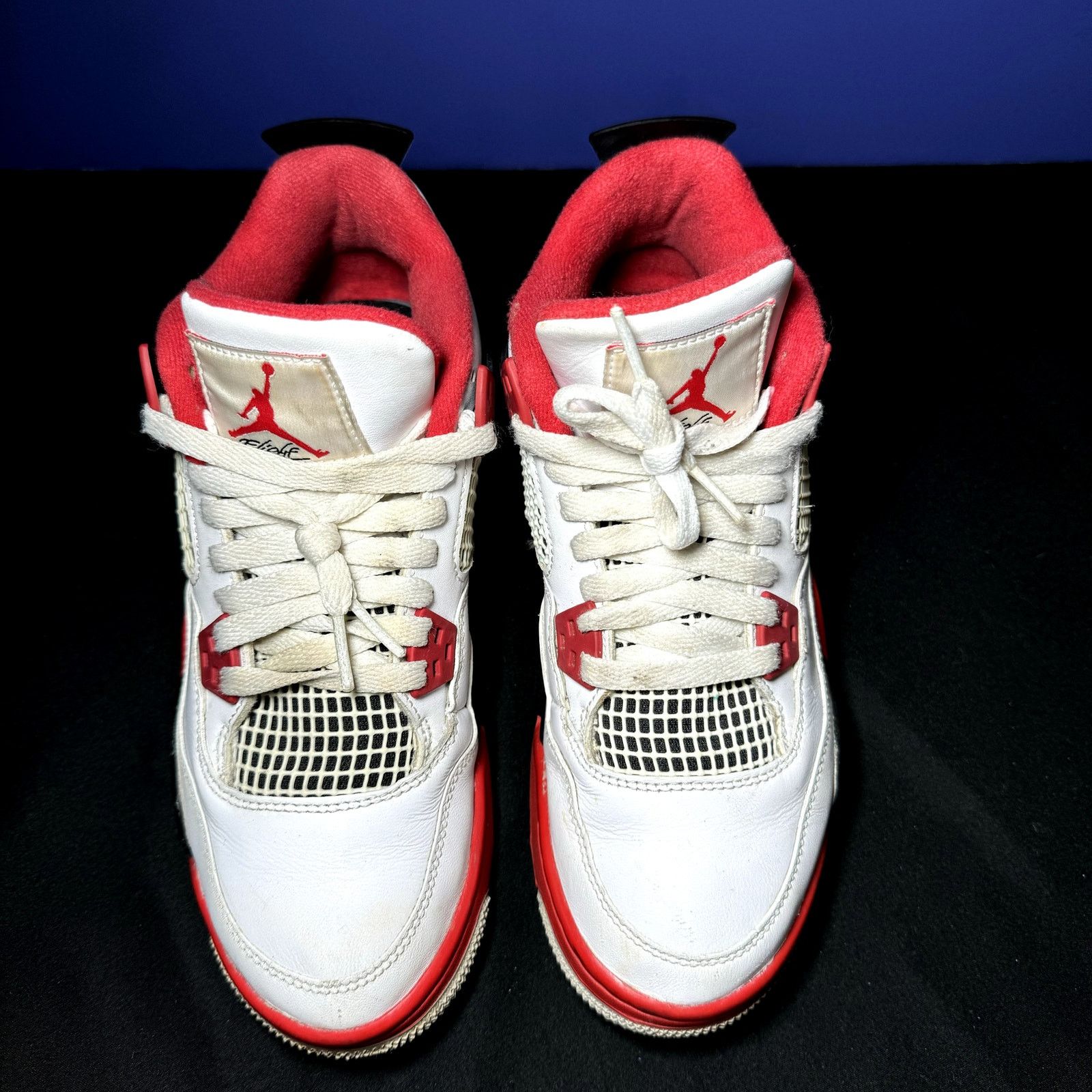Jordan Brand × Nike Nike Air Jordan 4 Retro OG GS Fire Red 2020 - Size 6.5 Size US 6.5 / EU 39-40 - 3 Thumbnail