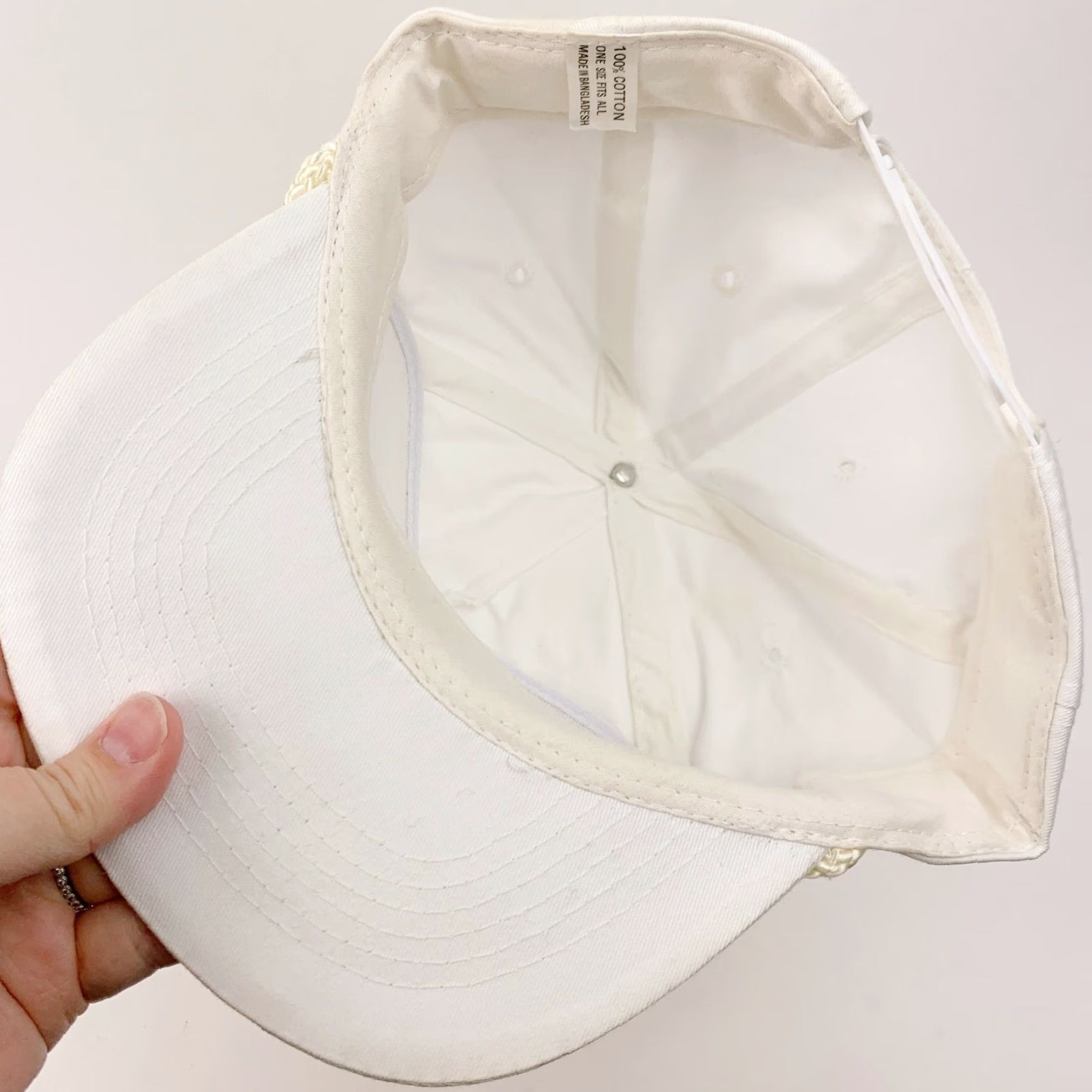 Vintage VINTAGE 90s Pick 3 Kansas Lottery Rope White Snapback Dad Hat Cap Size ONE SIZE - 4 Thumbnail