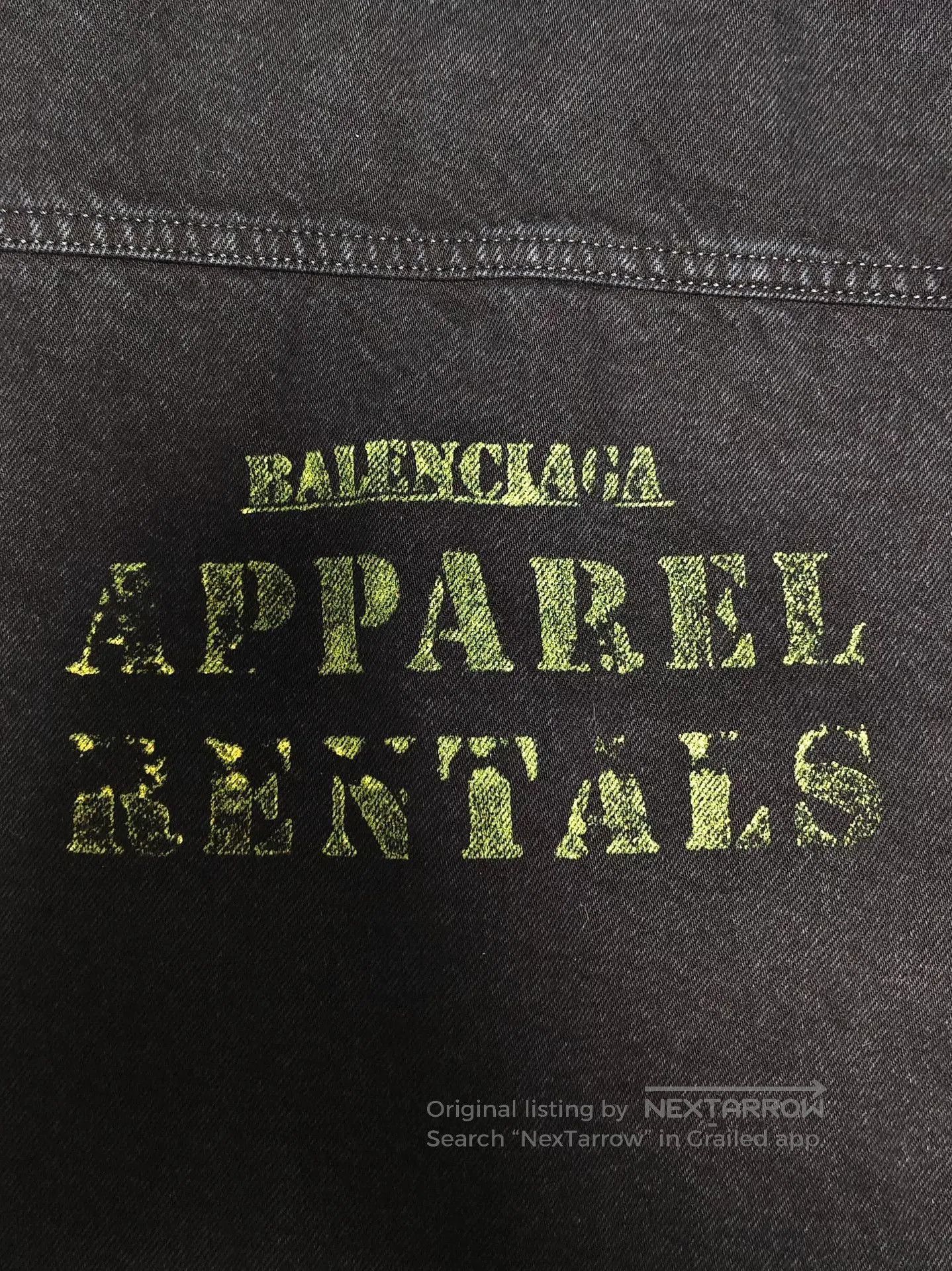 Balenciaga Balenciaga Distressed Black Denim Jacket. Size US S / EU 44-46 / 1 - 3 Thumbnail