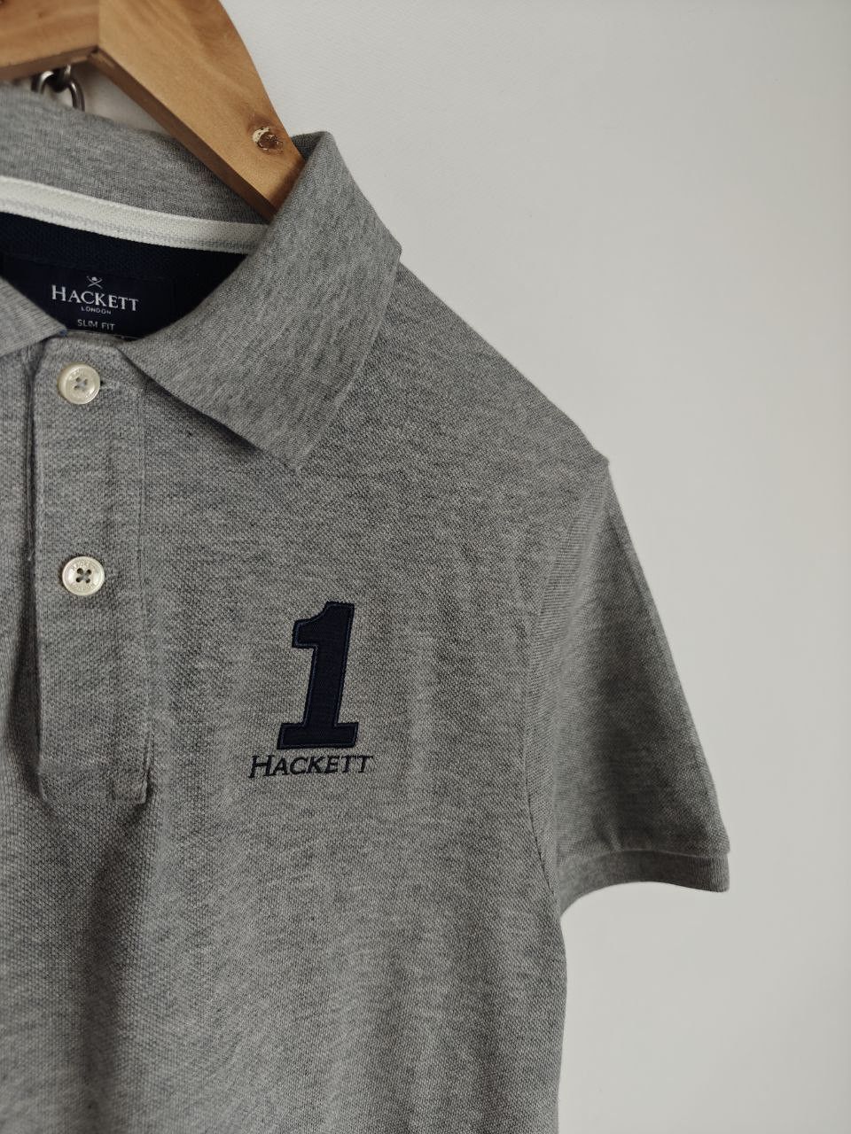 Hackett Hackett London Polo T-Shirt Collared 1 Gray size M Size US M / EU 48-50 / 2 - 2 Thumbnail