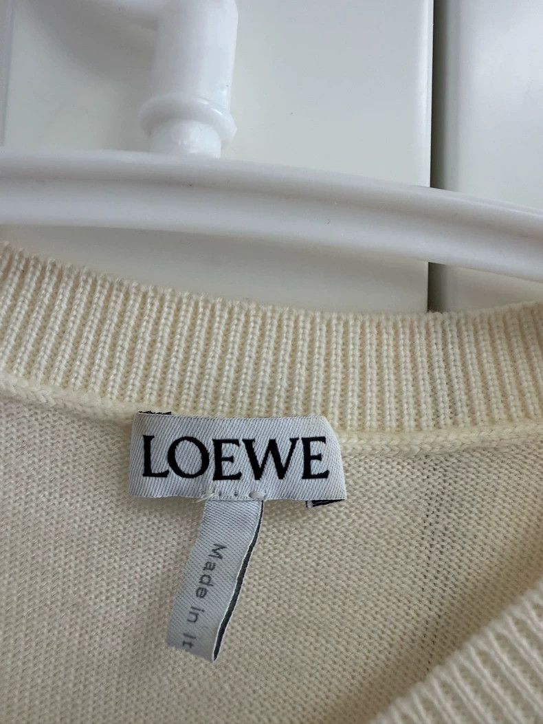Loewe LOEWE Make a wool knitted shirt with a large embroidery lo Size XS / US 0-2 / IT 36-38 - 5 Thumbnail