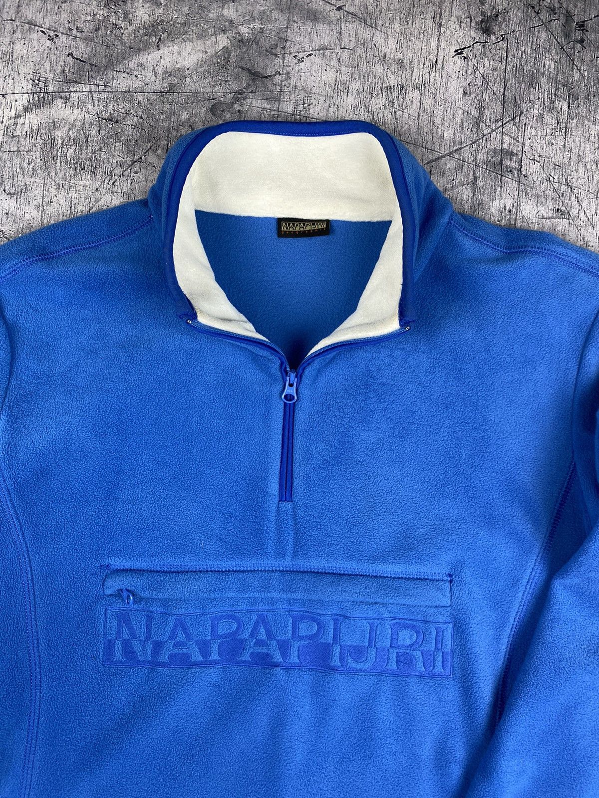 Napapijri × Vintage Napapijri Anorak Sherpa Synchilla Fleece Jacket Size L / US 10 / IT 46 - 5 Thumbnail