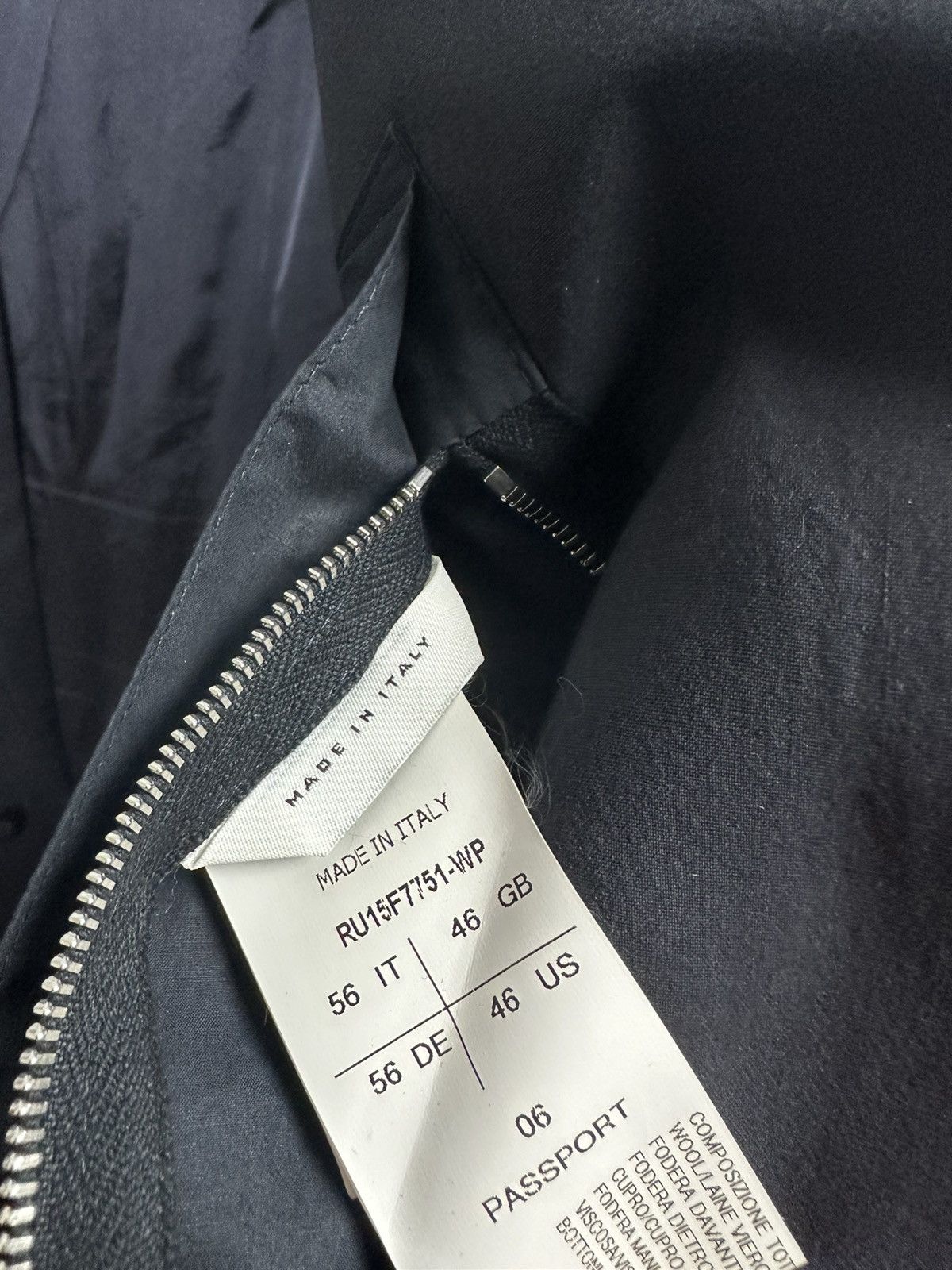 Rick Owens FW15 ‘SPHINX’ Wool Passport Blazer Size US XL / EU 56 / 4 - 5 Thumbnail