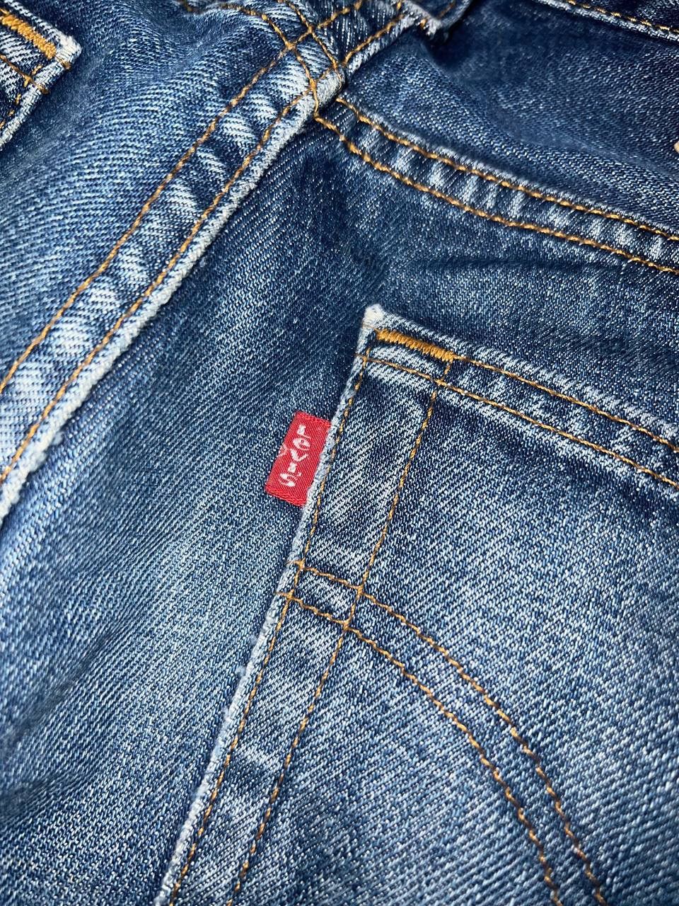 Levi's × Vintage Vintage Levi's 505 Blue Distressed Mud Wash Denim Jeans Size US 31 - 15 Thumbnail