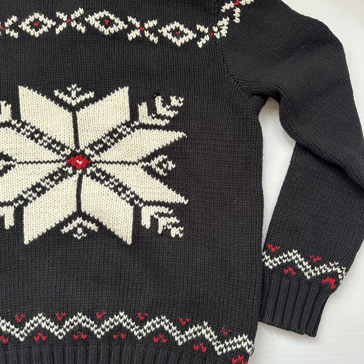 Polo Ralph Lauren Vintage Polo Ralph Lauren Snowflake Cashmere Blend Sweater Size US L / EU 52-54 / 3 - 11 Thumbnail