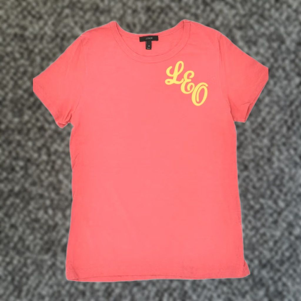 J.Crew J. CREW Womens Graphic T-Shirt Top Medium Pink UK 14 Size M / US 6-8 / IT 42-44 - 1 Thumbnail