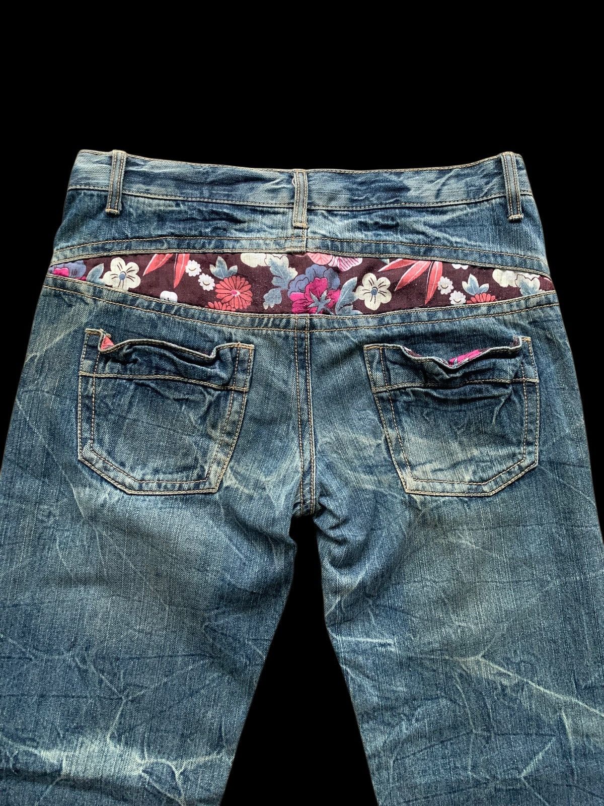 Japanese Brand × Kapital Vintage Denim Floral Japanese Style Distressed Jeans Size 32" / US 10 / IT 46 - 13 Thumbnail