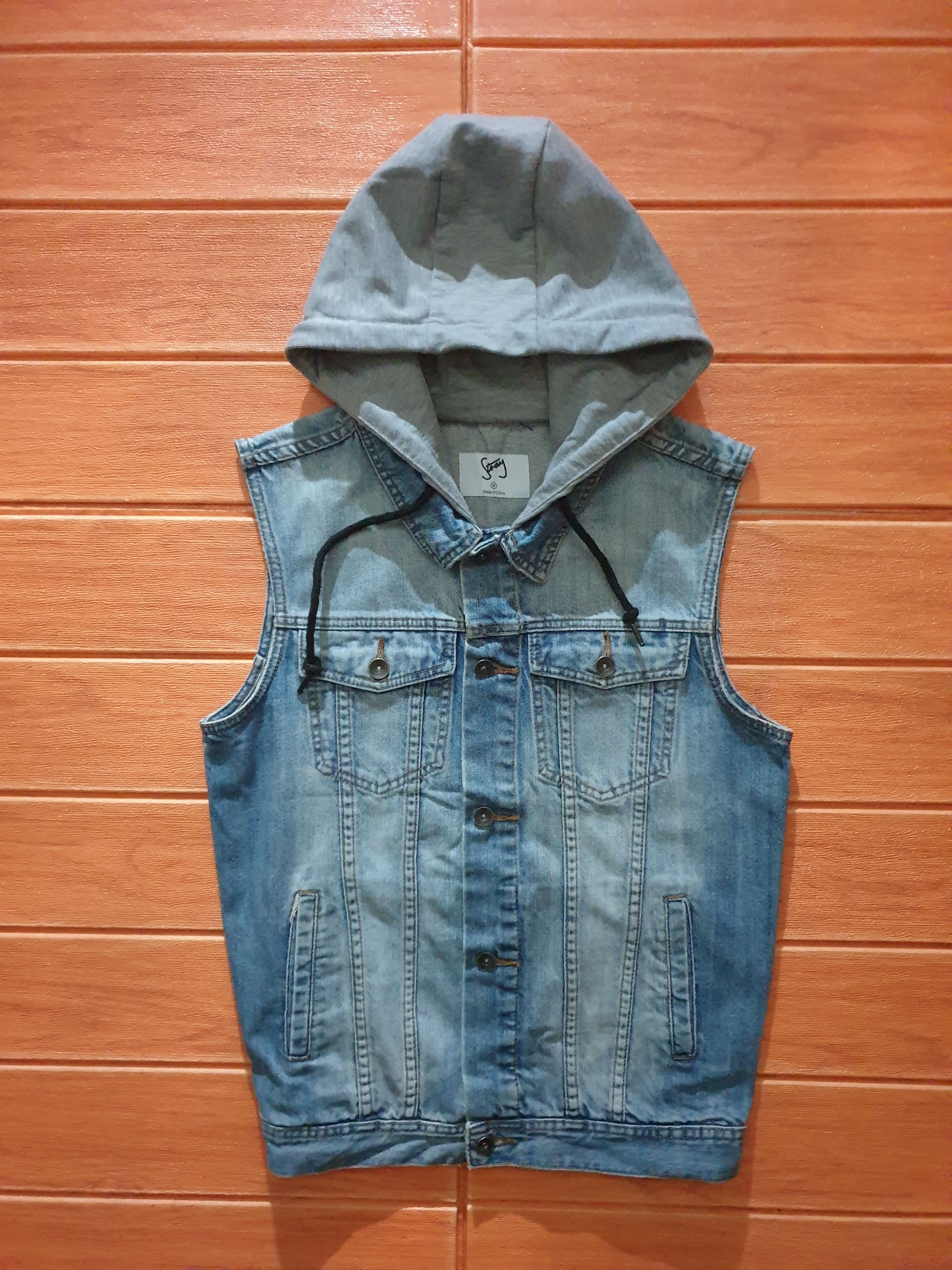 Stray blue colour denim vest