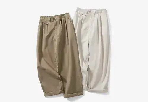 Japanese Brand 20AW Indigo Union Japan White Minimal Straight Leg Pants Size US 31 - 2 Thumbnail