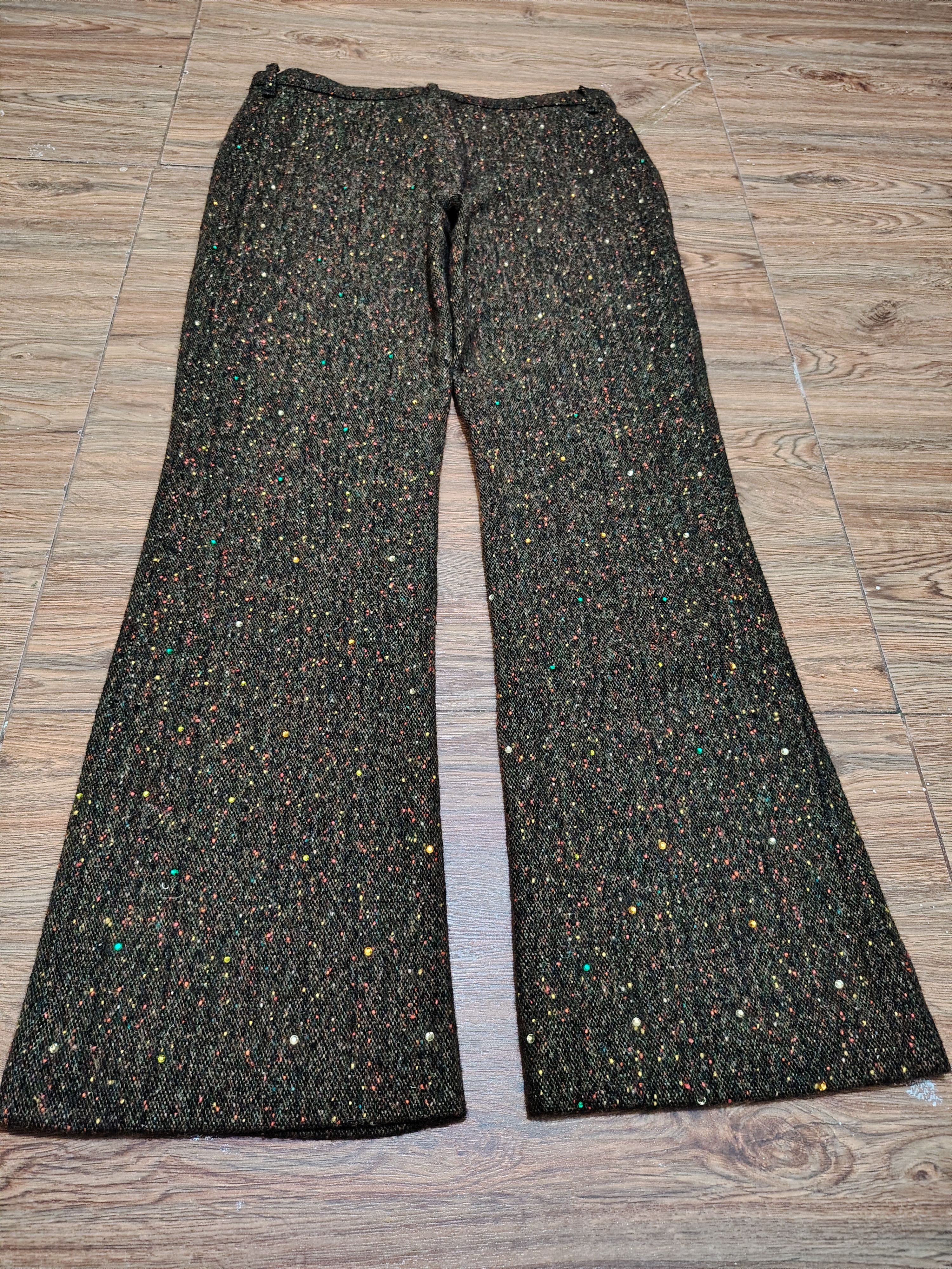 Moschino MOSCHINO - 2000's - Archive - Glittery Party Trouser Pant Size 27" / US 4 / IT 40 - 11 Thumbnail