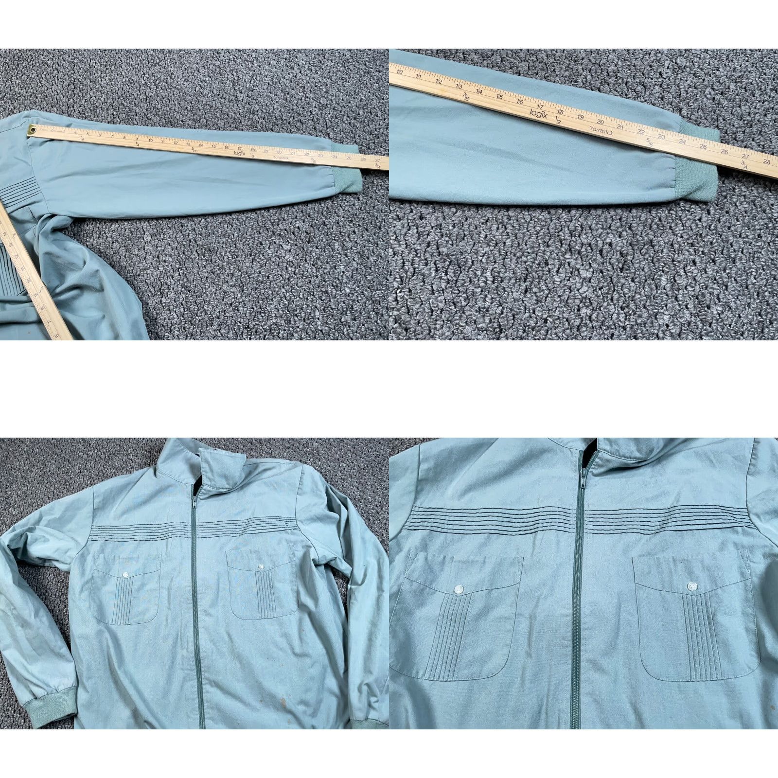 Blair VTG 80s John Blair Zip Shirt Jacket Adult XL Gray Shacket Lightweight Retro Size US XL / EU 56 / 4 - 8 Thumbnail