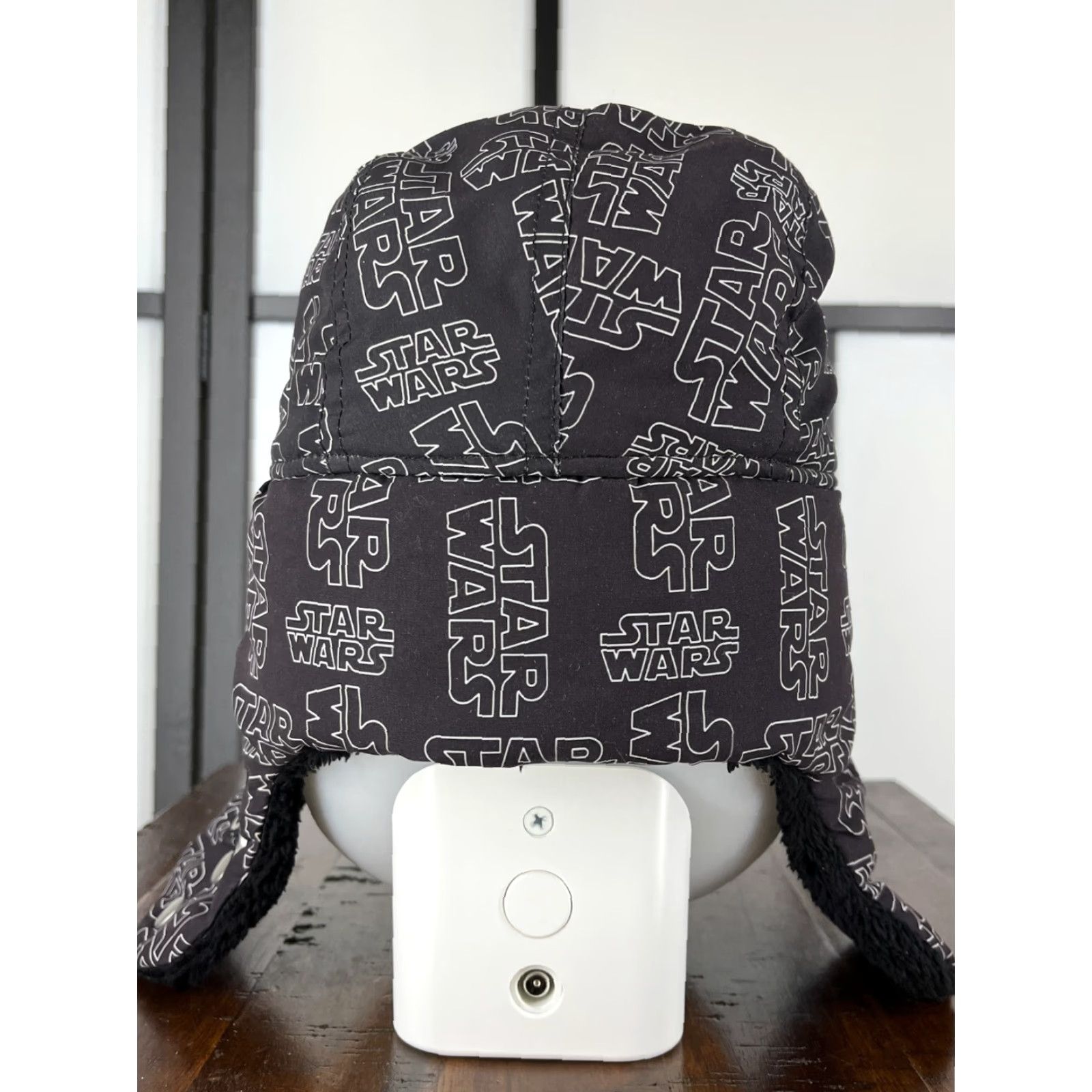 Star Wars Star Wars Trapper Hat Adult One Size Gray Black Insulated Flaps Storm Trooper F Mens Cap Winter Hat Men’s Knit 90s Movie Theme Size ONE SIZE - 6 Thumbnail