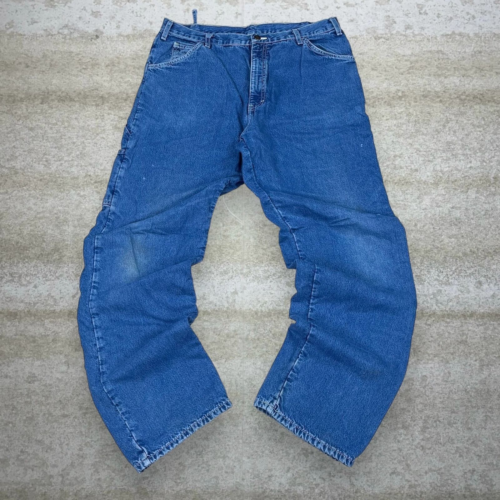Dickies Vintage 90s Dickies Jeans 38x34 Relaxed Medium Wash Lined Size US 38 / EU 54 - 2 Thumbnail