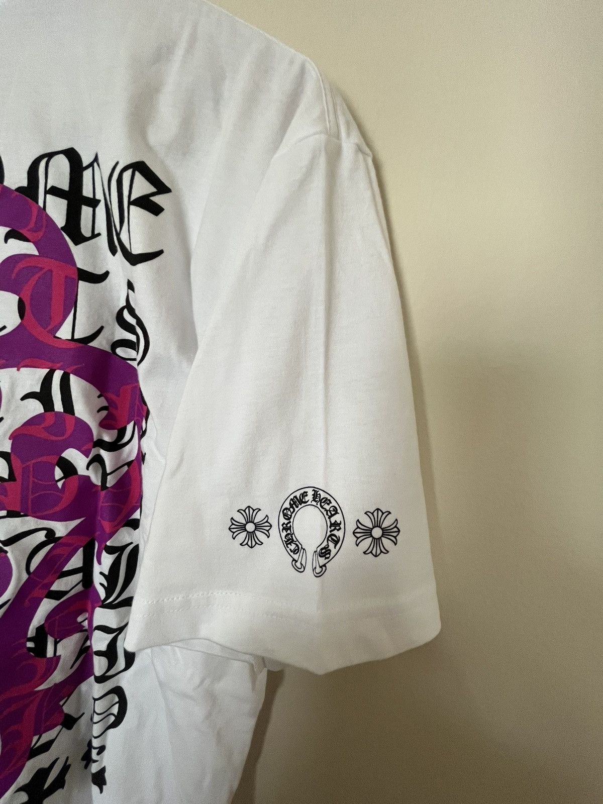Chrome Hearts CH Eye Chart Pink Dagger Short Sleeve T-Shirt Size US L / EU 52-54 / 3 - 3 Thumbnail