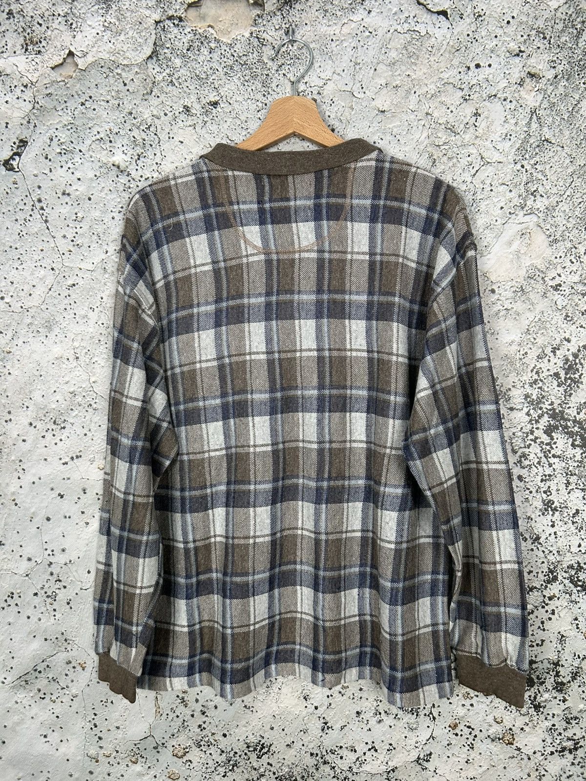 Vintage Vintage Checkered Polo Sweater Archive 90s Streetwear Size US L / EU 52-54 / 3 - 4 Thumbnail