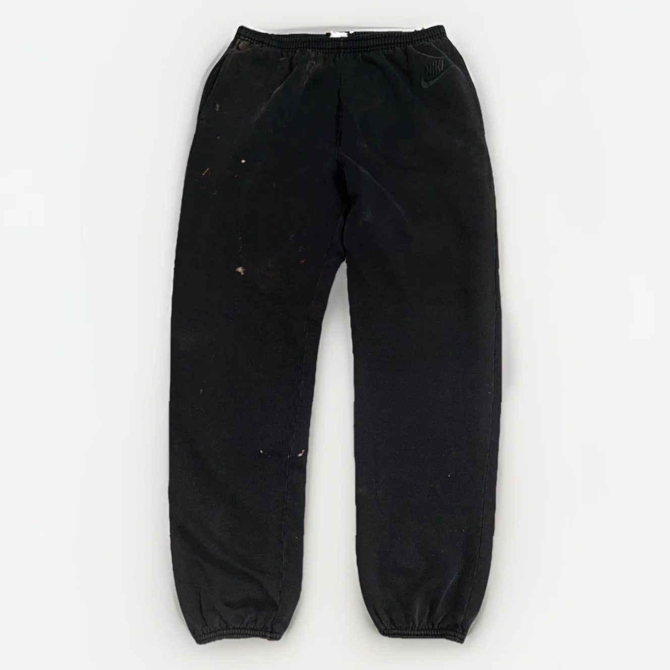 Nike VINTAGE Nike Sweatpants Men’s 32x30 Black Distressed 90s USA Made Pants Size US 32 / EU 48 - 3 Thumbnail