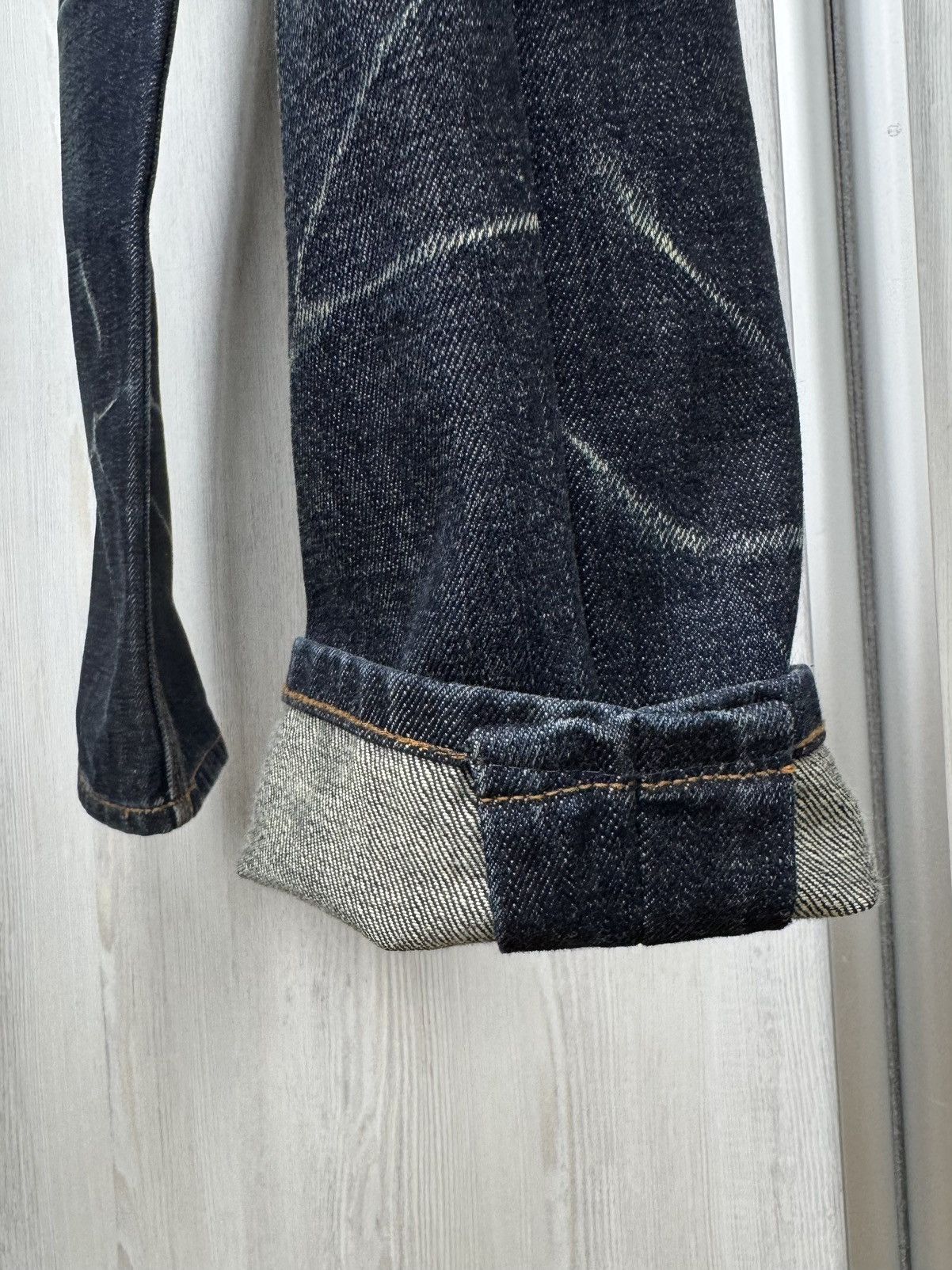 Blue Blood Blue Blood indigo blue faded distressed selvedge denim jeans Size US 34 / EU 50 - 11 Thumbnail