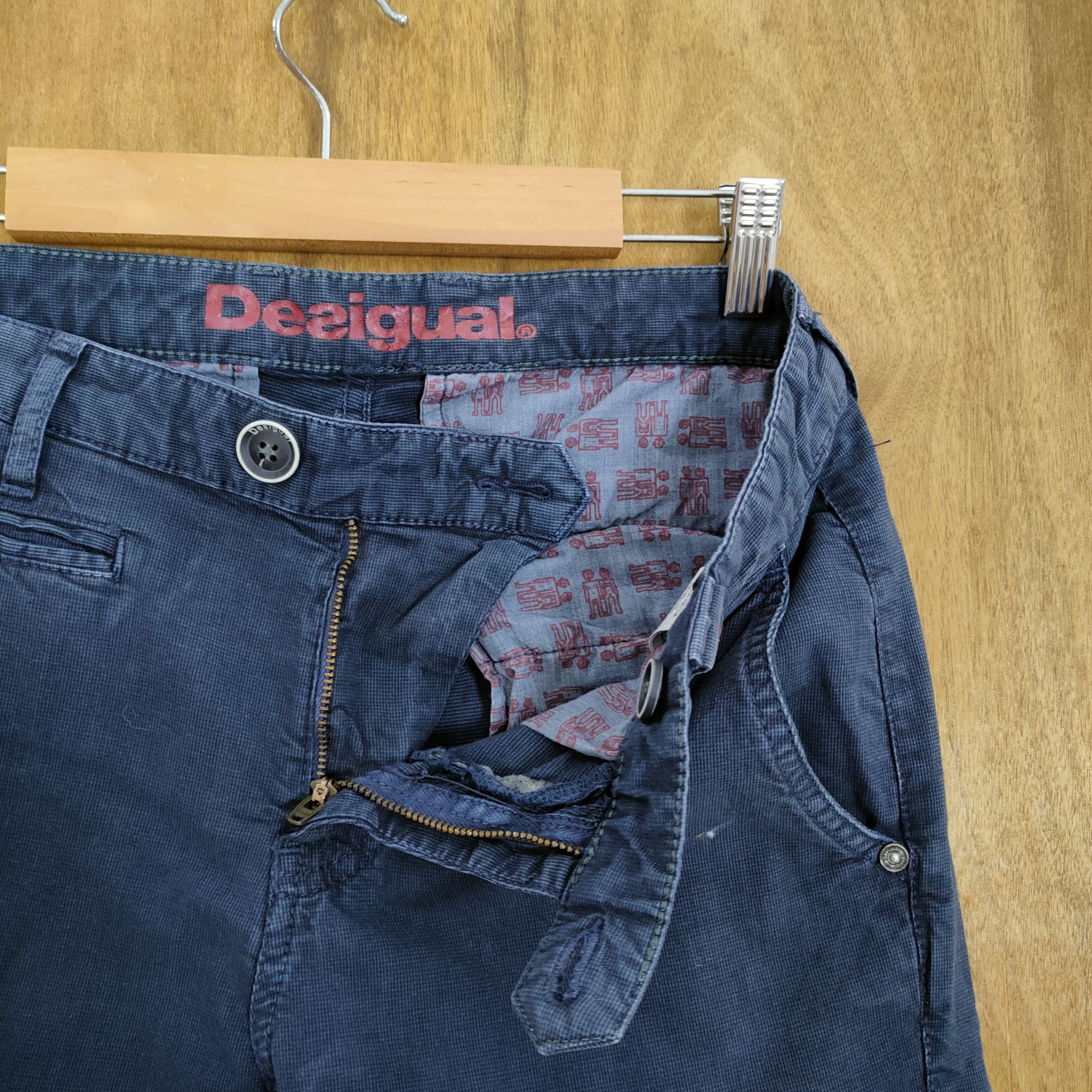 Desigual DESIGUAL DARK BLUE SKINNY CARGO PANTS Size US 30 / EU 46 - 11 Thumbnail