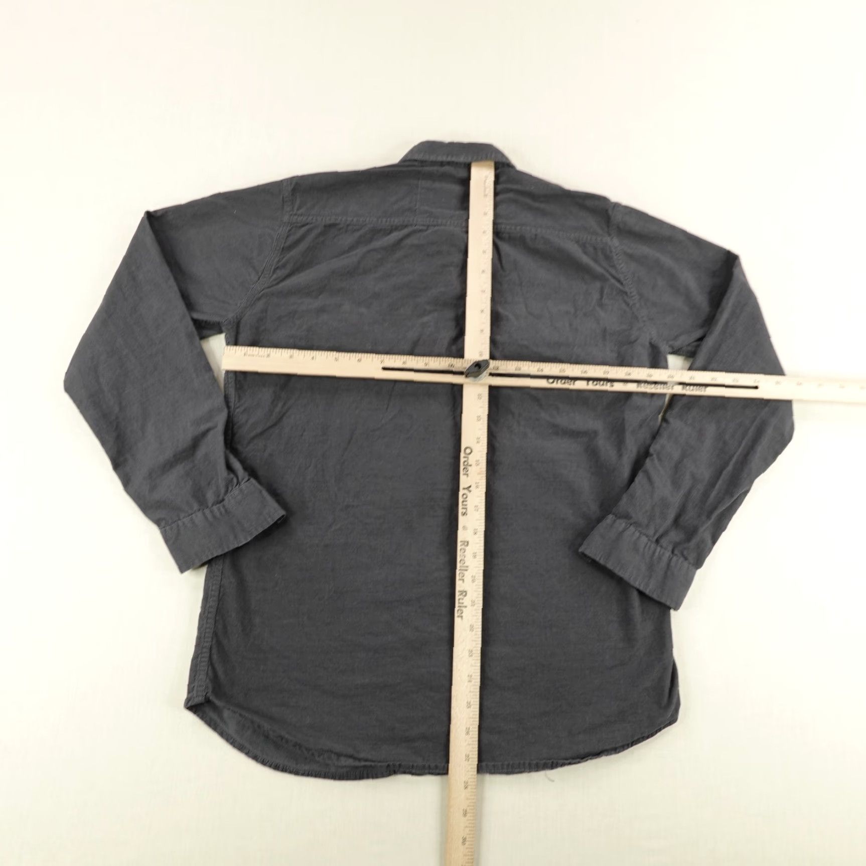 G-Star VINTAGE G-Star Raw Corduroy Shirt Mens Large Gray Long Sleeve Button-Up Casual Size US L / EU 52-54 / 3 - 5 Thumbnail