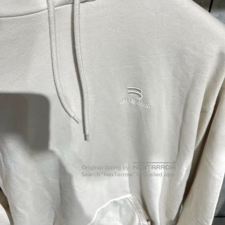 Balenciaga Balenciaga Double Hook Beige Sweatshirt Size US XS / EU 42 / 0 - 6 Thumbnail