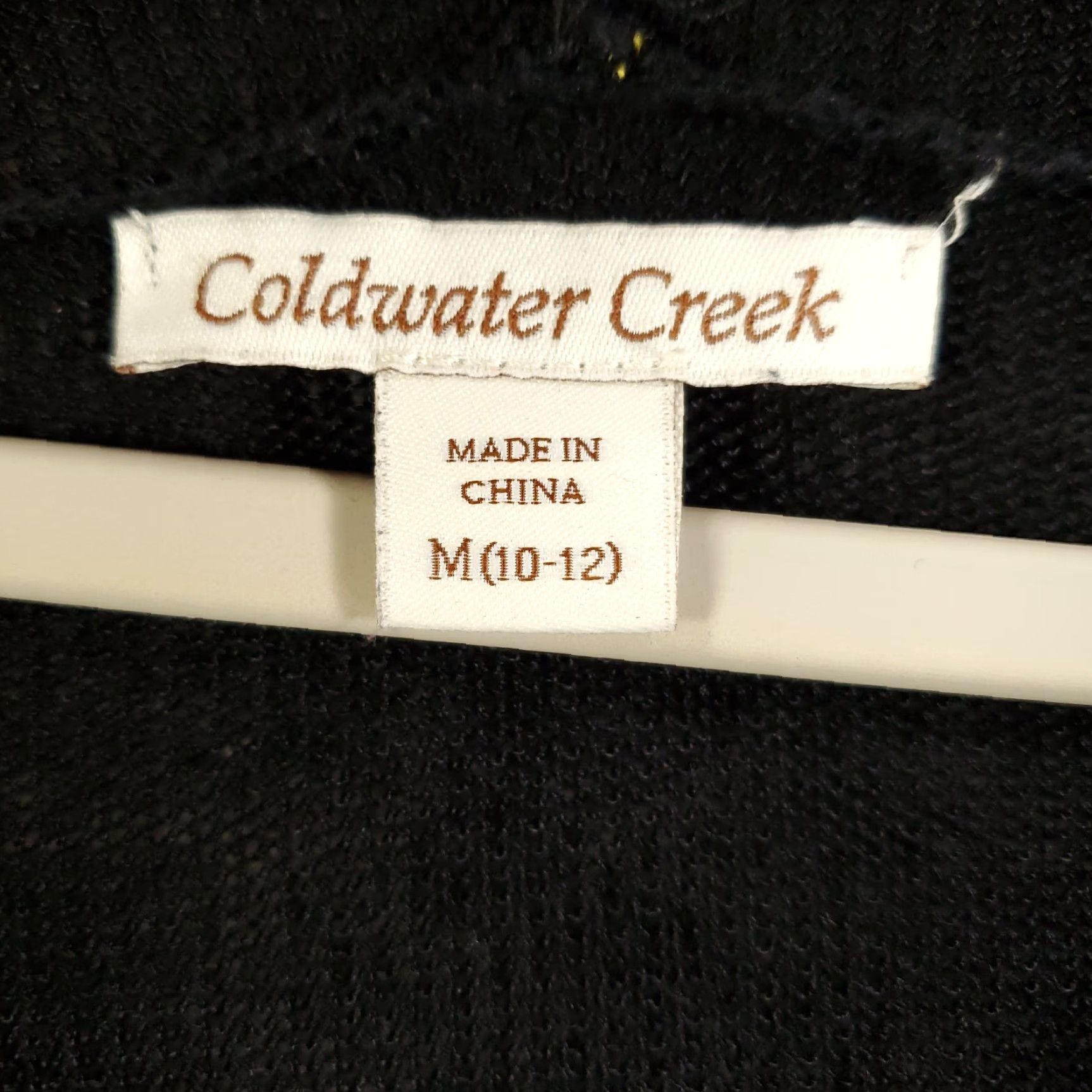 Coldwater Creek Coldwater Creek Sweater Womens M Black Linen Lightweight Semi Sheer Size M / US 6-8 / IT 42-44 - 6 Thumbnail