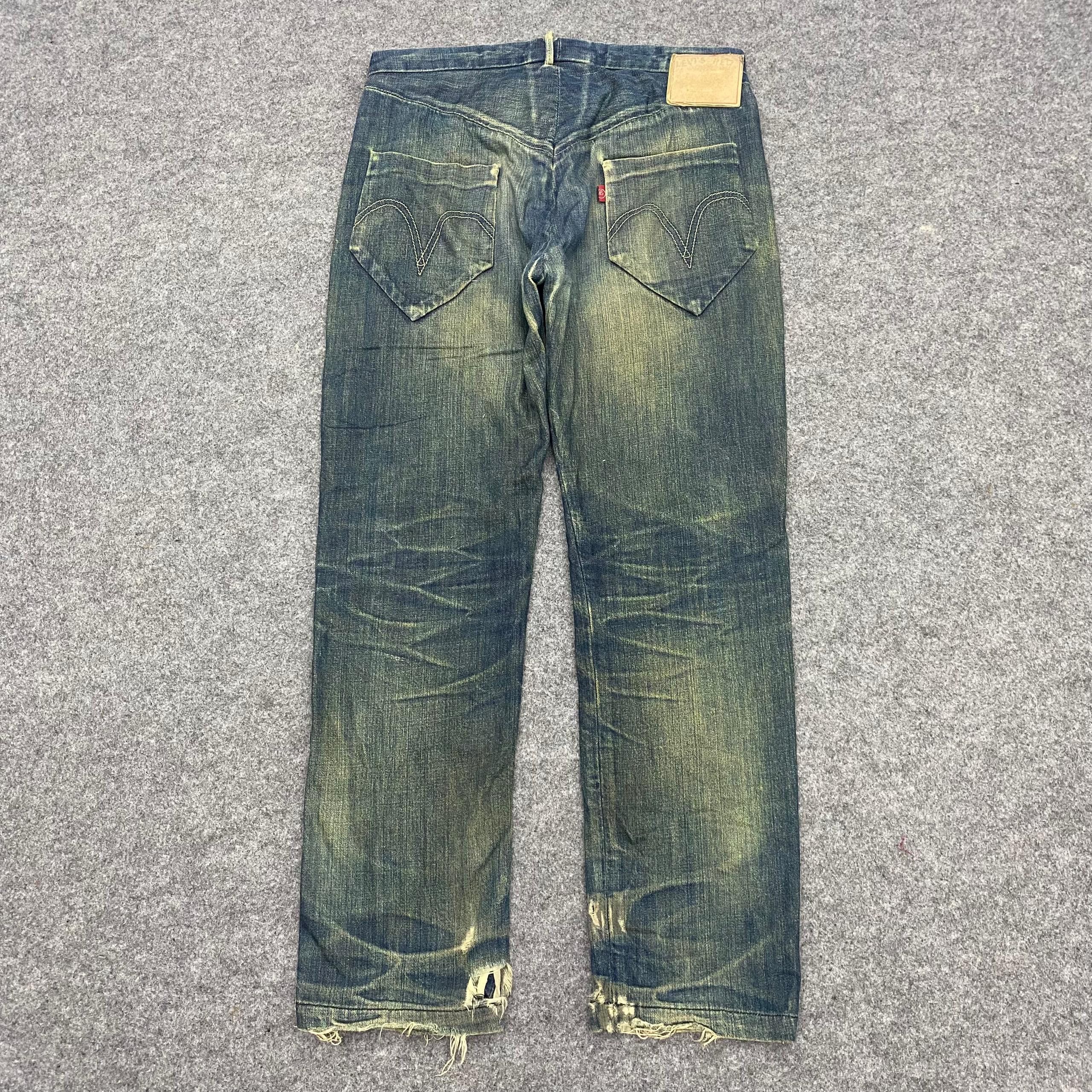 Japanese Brand 💥Best Offer💥Vintage Levis Distressed Denim Size US 32 / EU 48 - 3 Thumbnail
