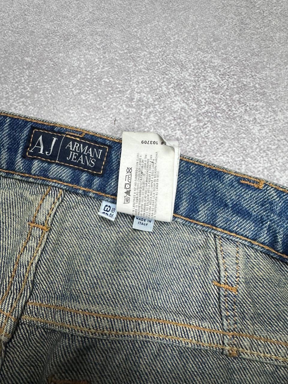 Armani Vintage 90s Armani Jeans Y2K Baggy Jeans Indigo 33 Size US 33 - 10 Thumbnail