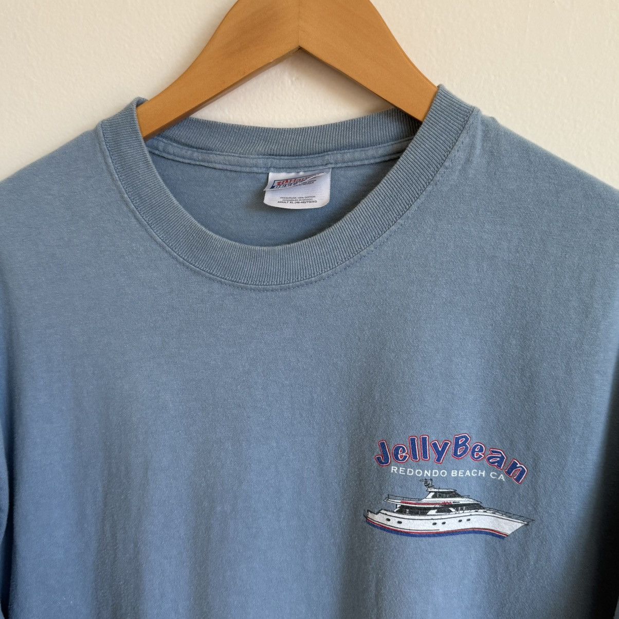 Vintage Jelly Bean Redondo Beach CA Boat T-Shirt Hanes Beefy-T Blue Size US XL / EU 56 / 4 - 3 Thumbnail