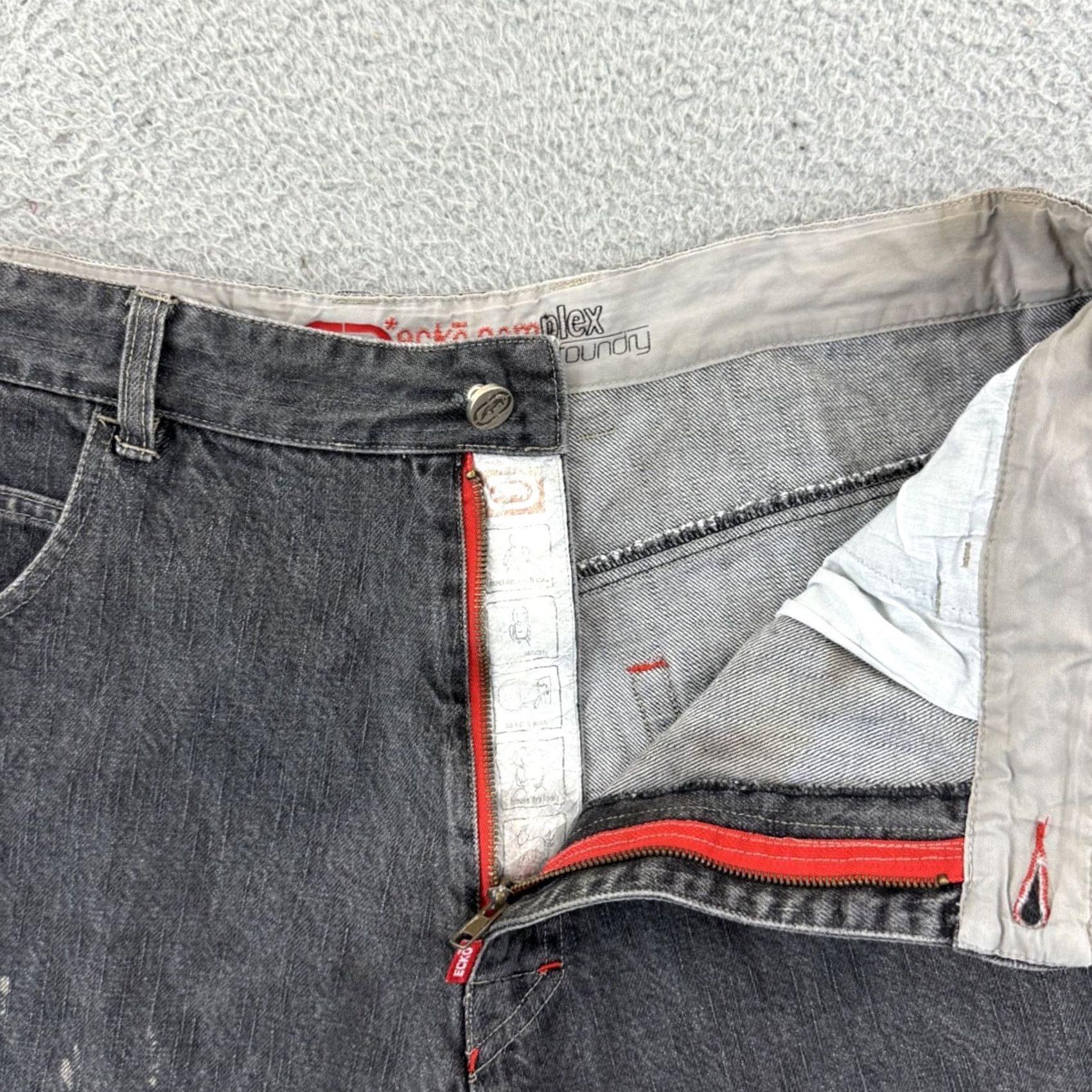 Ecko Unltd. VINTAGE Ecko Unltd. Jeans Shorts Bermuda 40 Mens Black 90s Grunge Hip Hop 5-Pocket Relaxed Denim" Size US 40 / EU 56 - 5 Thumbnail