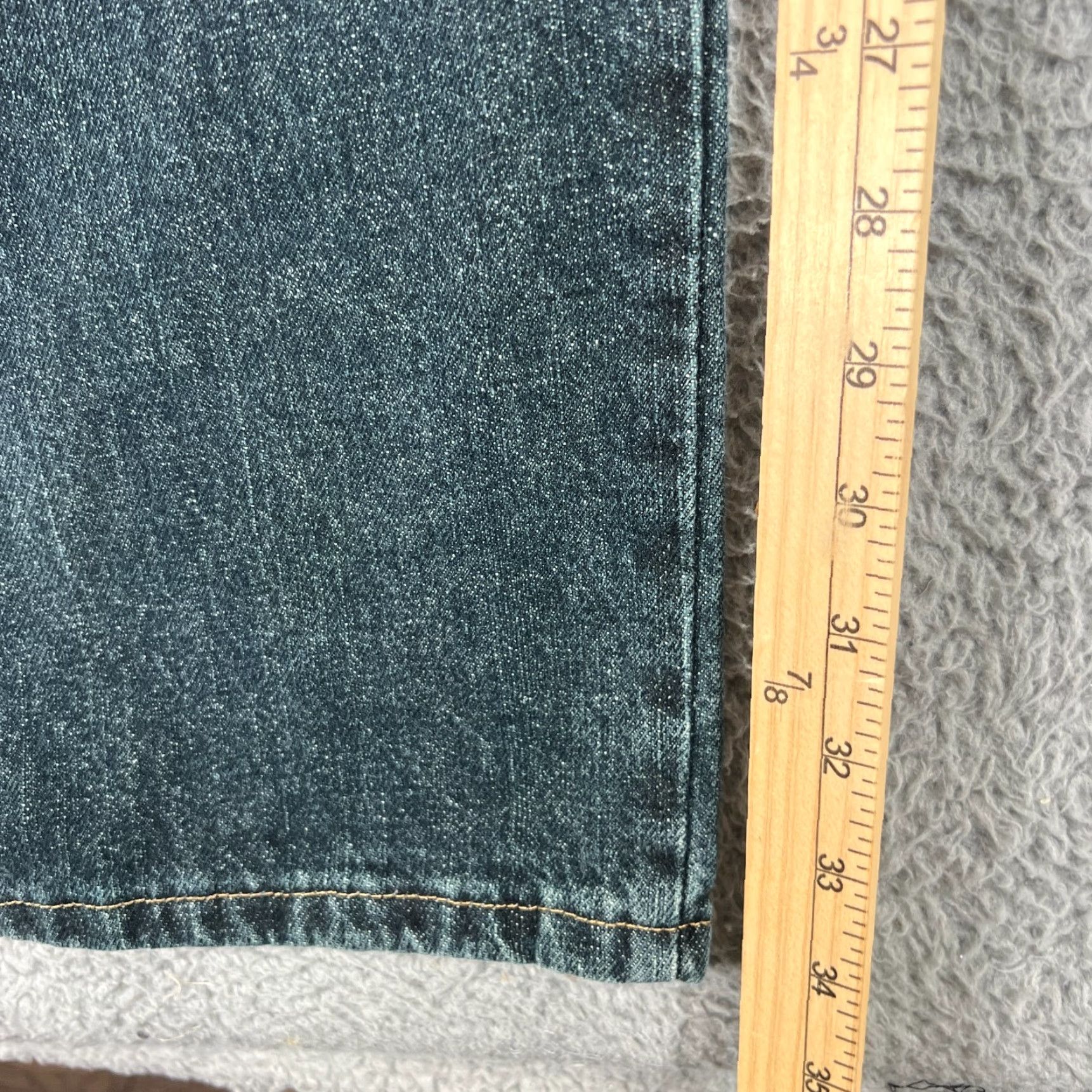Wrangler Wrangler Jeans Mens 32x34 Blue Denim Regular Fit Straight Leg 965T1QS Size US 32 / EU 48 - 3 Thumbnail