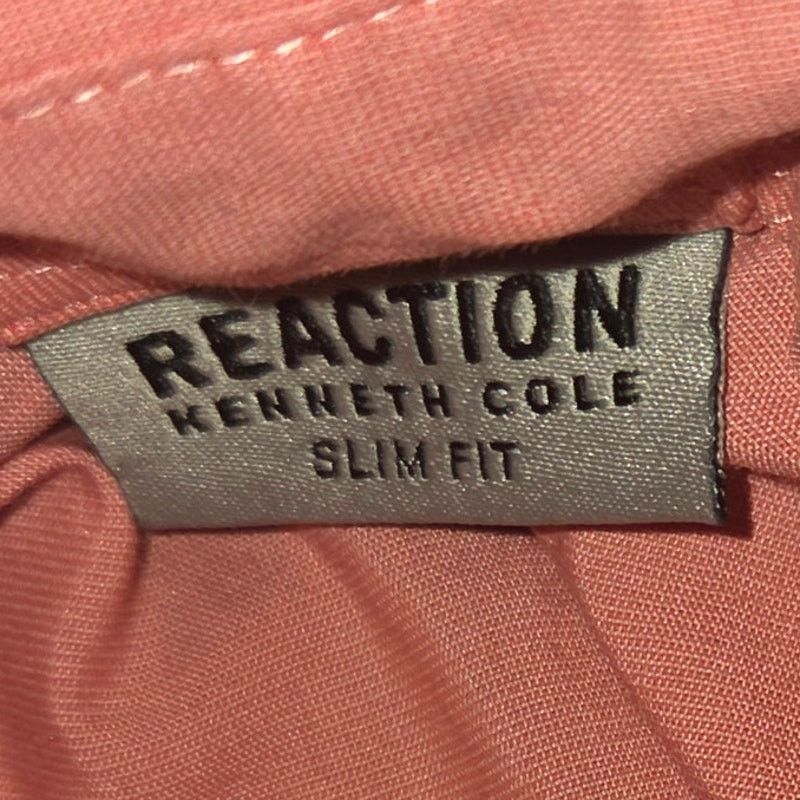 Kenneth Cole Kenneth Cole Reaction Pink Slim Fit Button Up XL Size US XL / EU 56 / 4 - 5 Thumbnail