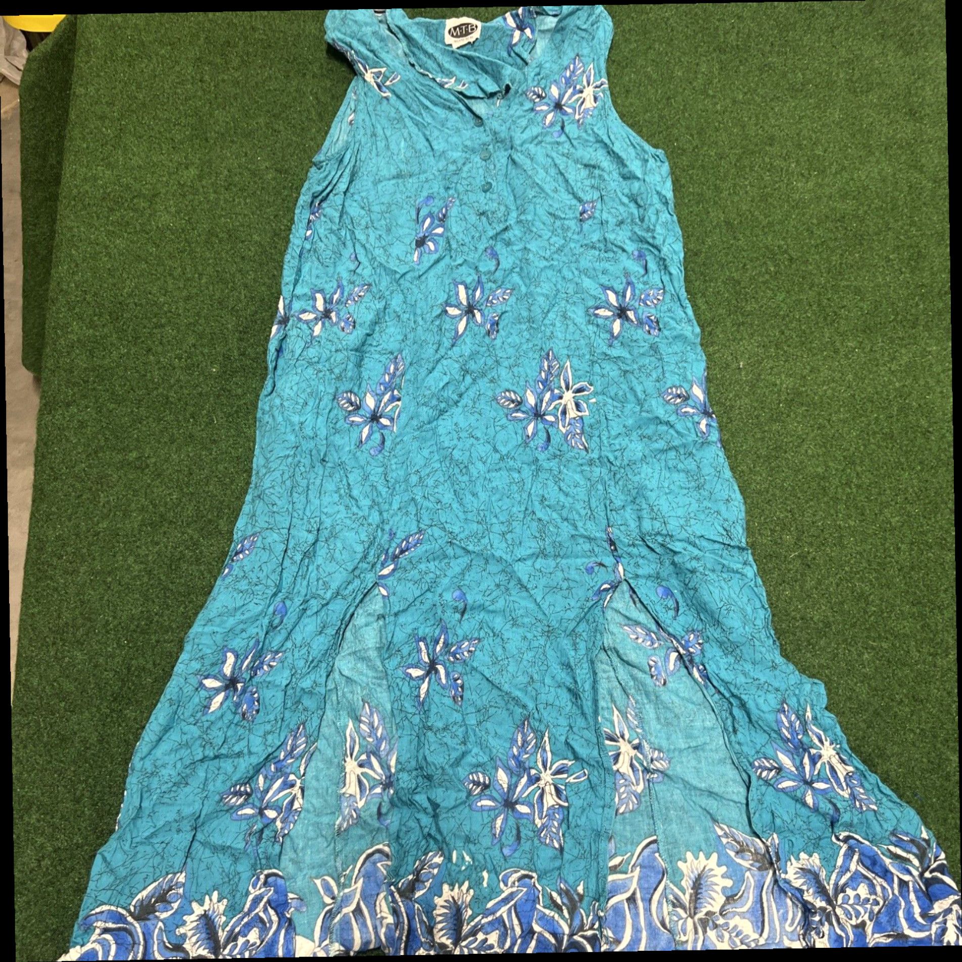 Vintage Vintage MTB Meant To Be House Dress MuuMuu One Size Floral Midi Maxi Hawaiian Size ONE SIZE - 1 Thumbnail