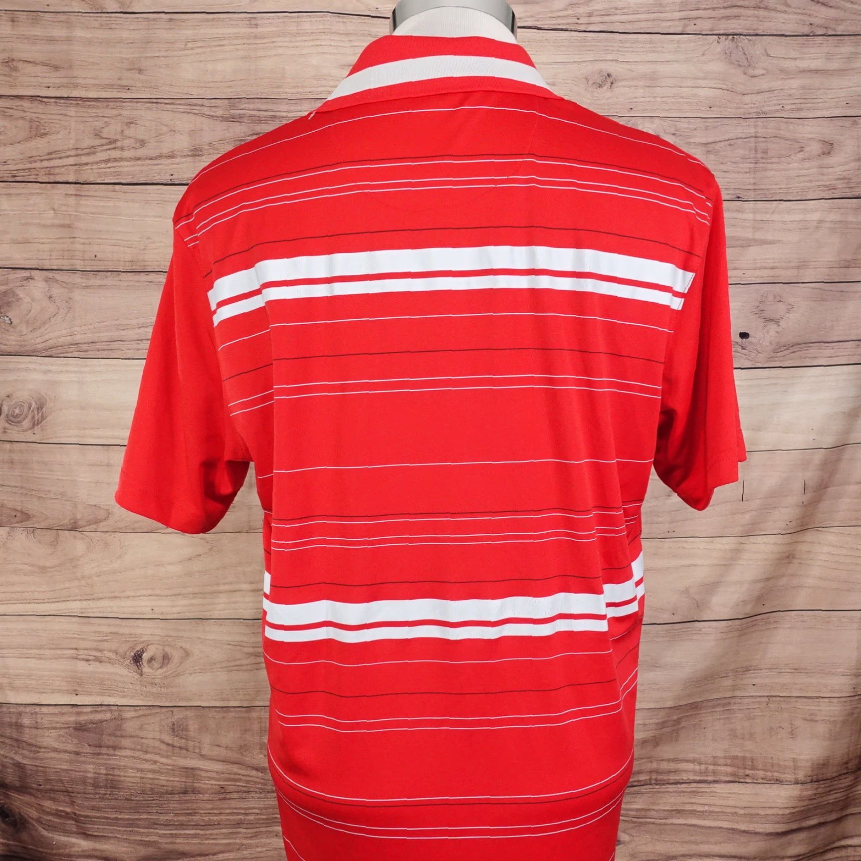 PGA Tour POLO PGA TOUR PRO SERIES ATHLETIC FIT RED GOLF MENS SIZE L LARGE Size US L / EU 52-54 / 3 - 4 Thumbnail