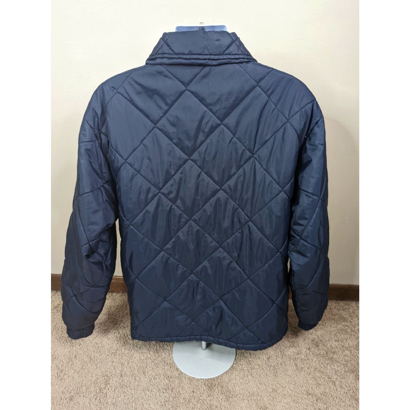Vintage VINTAGE John Blair Men Coat Puffer Jacket Full Zip Quilted Wool Lined Fall Winter M Blue Size US M / EU 48-50 / 2 - 3 Thumbnail