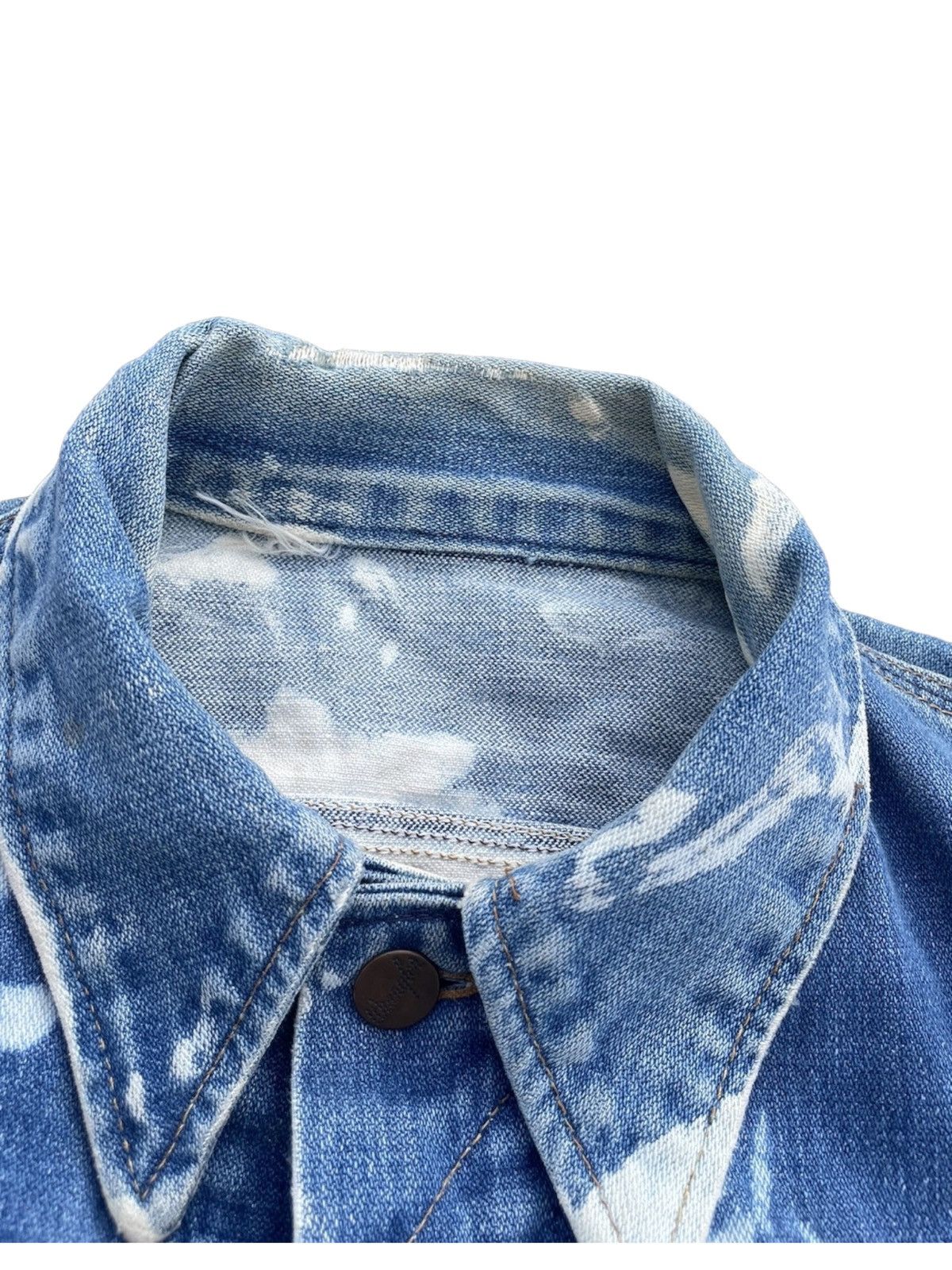 Vintage × Wrangler Wrangler Selvedge 70s/80s Destroy Sleeveless Spalsh Jacket Size US S / EU 44-46 / 1 - 19 Thumbnail