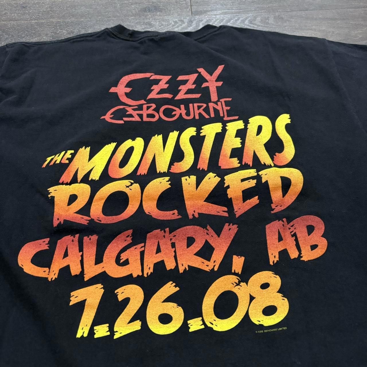 Designer Vintage ozzy osbourne Calgary monsters of rock tour t shirt Size US L / EU 52-54 / 3 - 5 Thumbnail