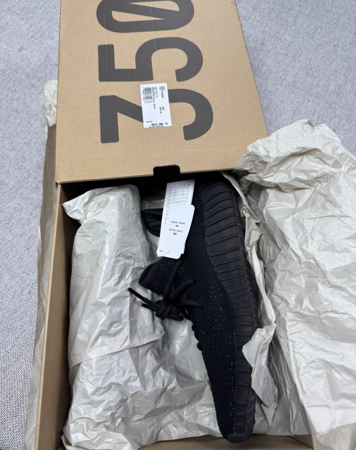 Adidas Adidas Yeezy 350 V2 Black Green BY9611 K37 Size US 9.5 / EU 42-43 - 7 Thumbnail