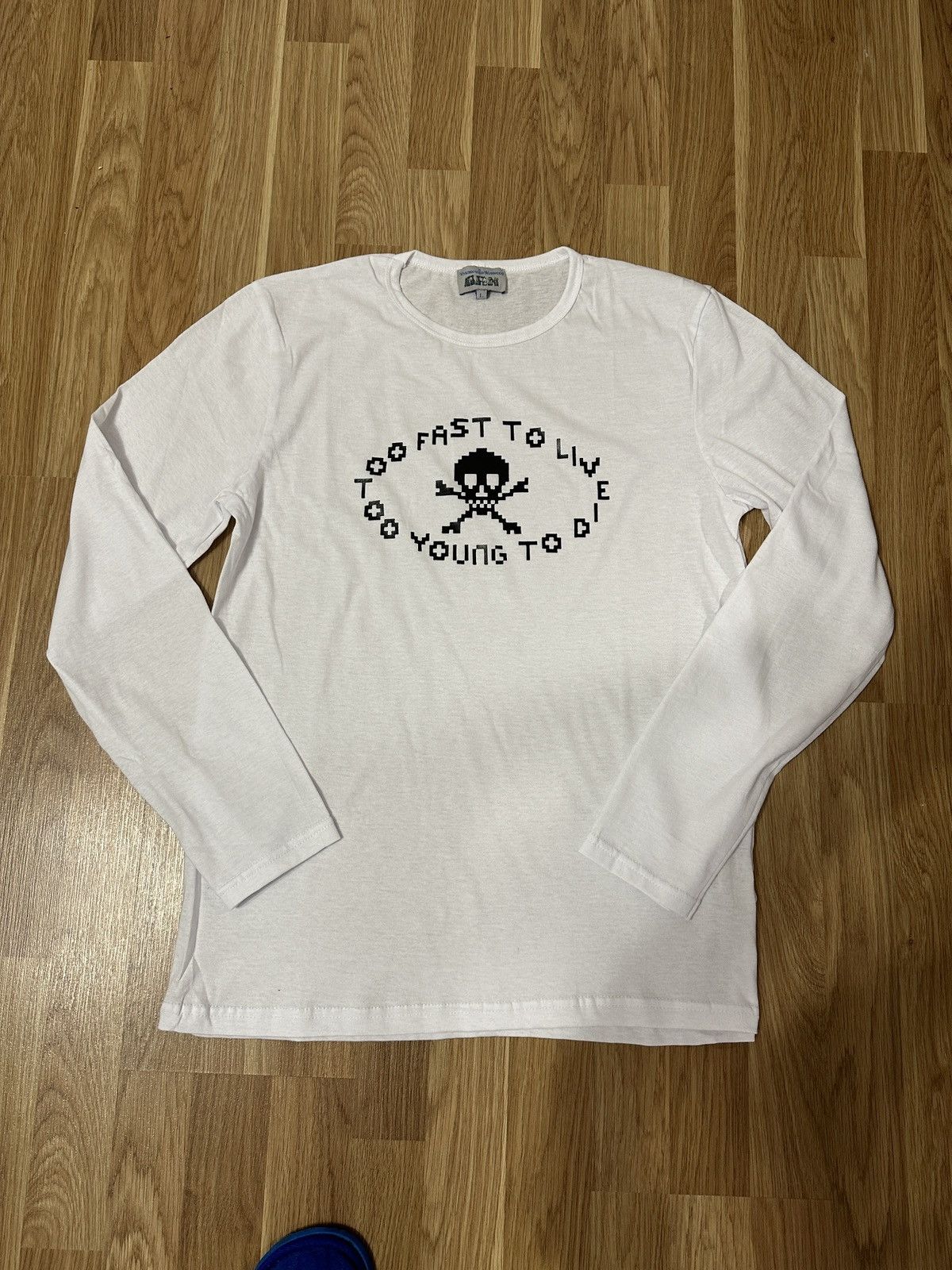 image of Vivienne Westwood "too Fast To Live Too Young To Die" Size L in White, Men's