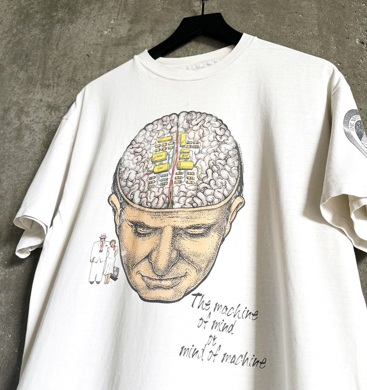 Vintage 90’s MACHINE OF MIND T-Shirt Size US L / EU 52-54 / 3 - 1 Thumbnail