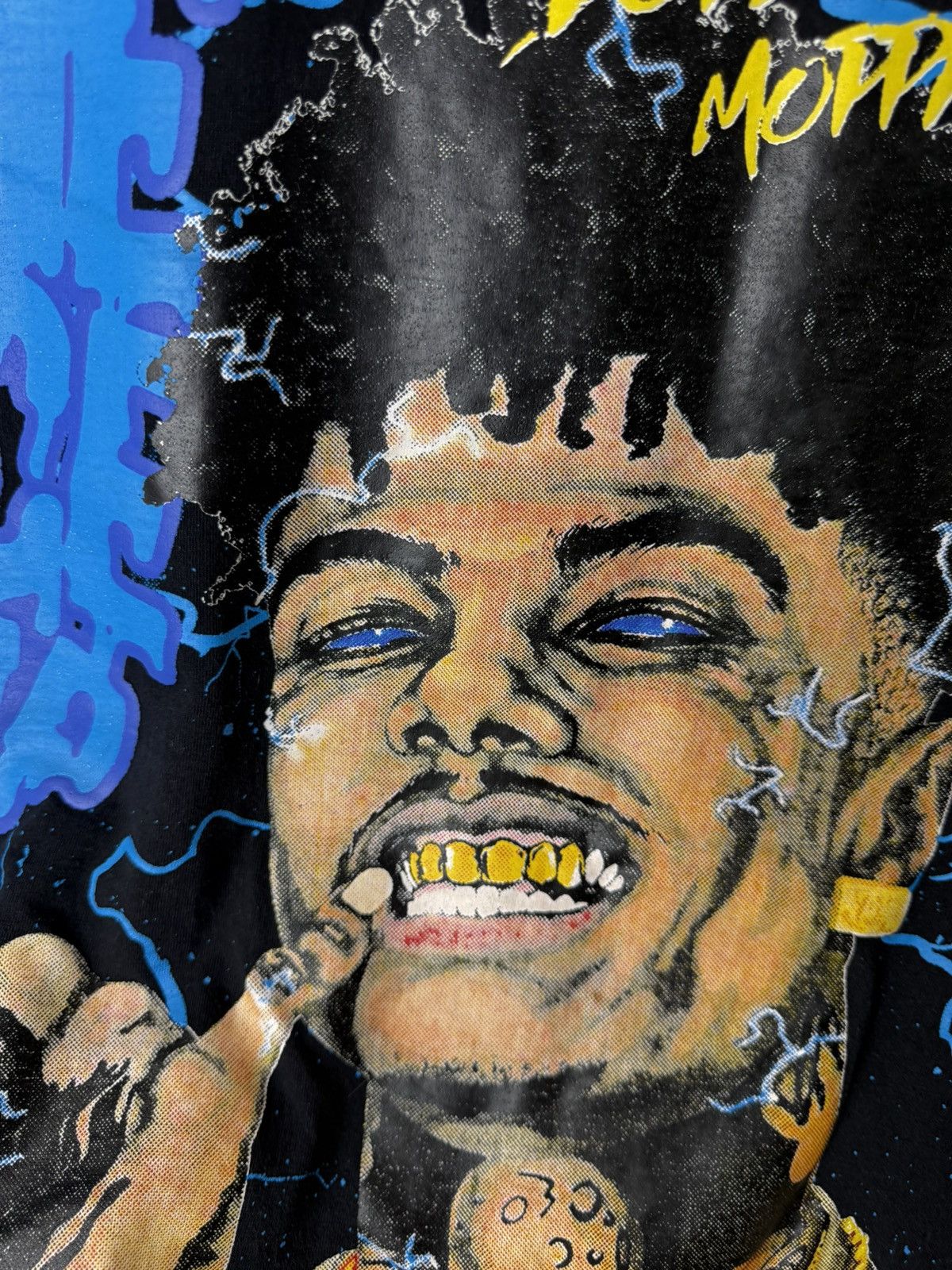 Rap Tees Rare Blue Face Baby Rap T Shirt Hip Hop Full Print Size US XL / EU 56 / 4 - 7 Thumbnail