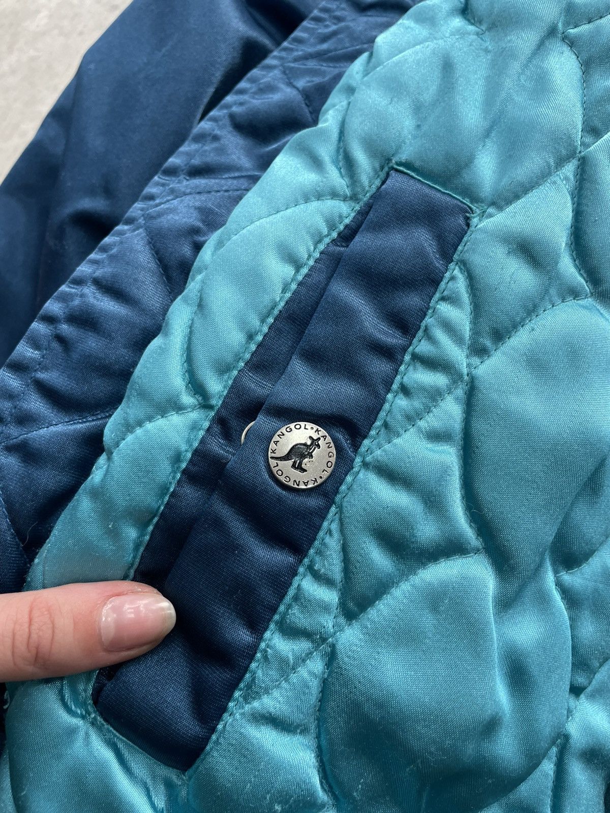 Kangol CWU bomber nylon jacket Kangol retro style front big logo Size US L / EU 52-54 / 3 - 9 Thumbnail