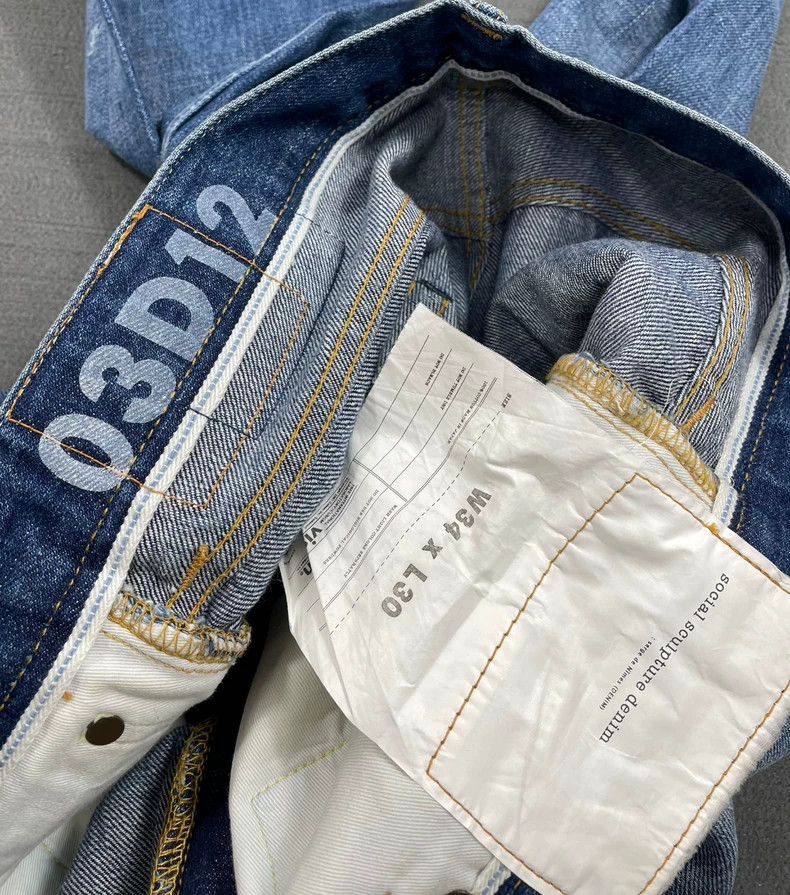 Visvim visvim size W34L30 03 d12 wash damage jeans 2506-Nextarrow Size US 34 / EU 50 - 6 Thumbnail