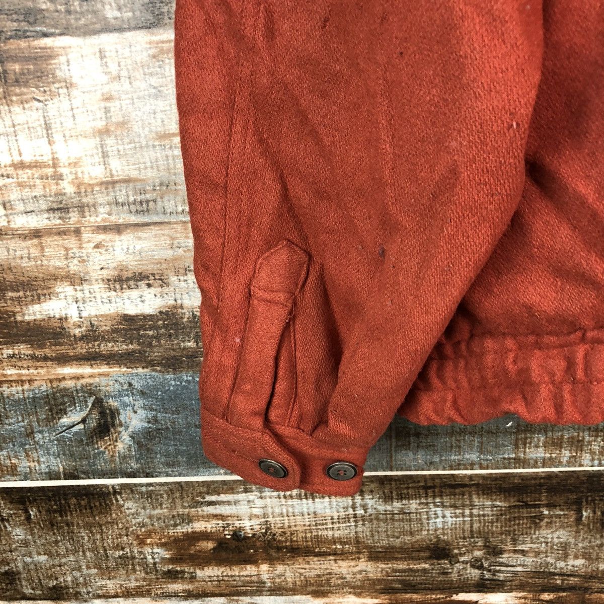 Vintage Pierre Bonee Orange Leather Jacket #A1956 Size US L / EU 52-54 / 3 - 13 Thumbnail