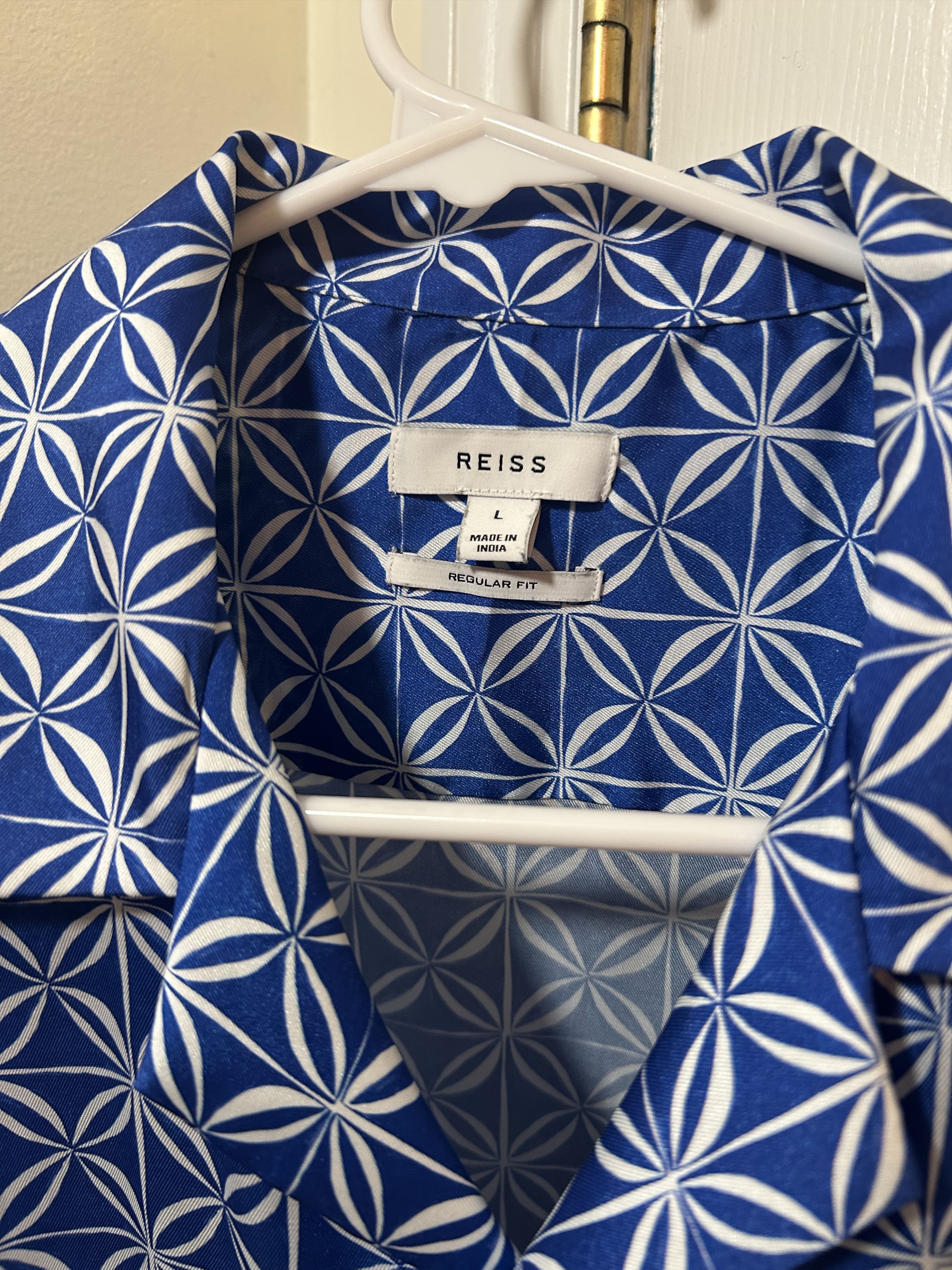 Reiss Reiss Button Up Short Sleeve Shirt Size US L / EU 52-54 / 3 - 2 Thumbnail