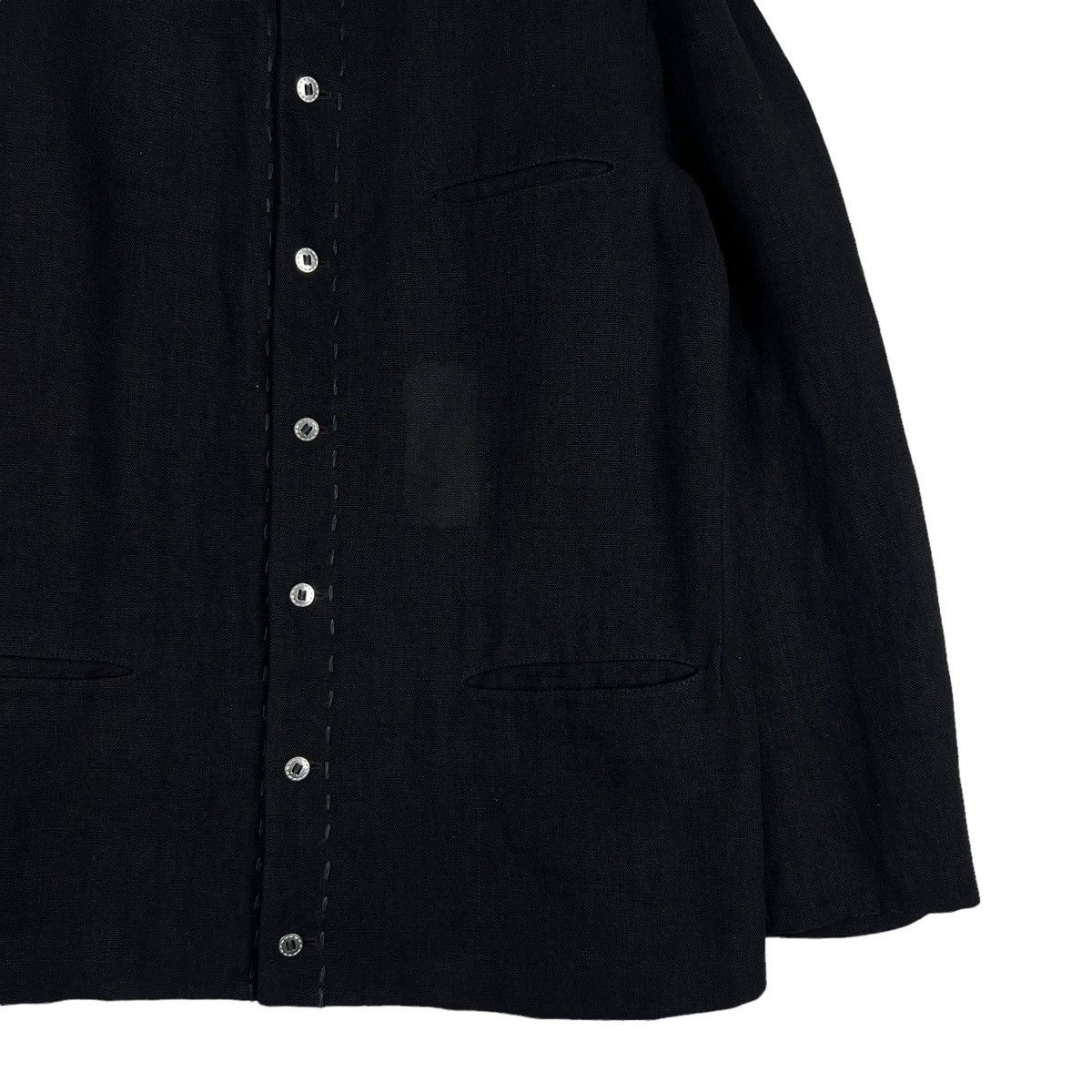 Yohji Yamamoto 🔥VTG YOHJI YAMAMOTO POUR HOMME AW1999 WOOL BUTTON JACKET Size US L / EU 52-54 / 3 - 3 Thumbnail